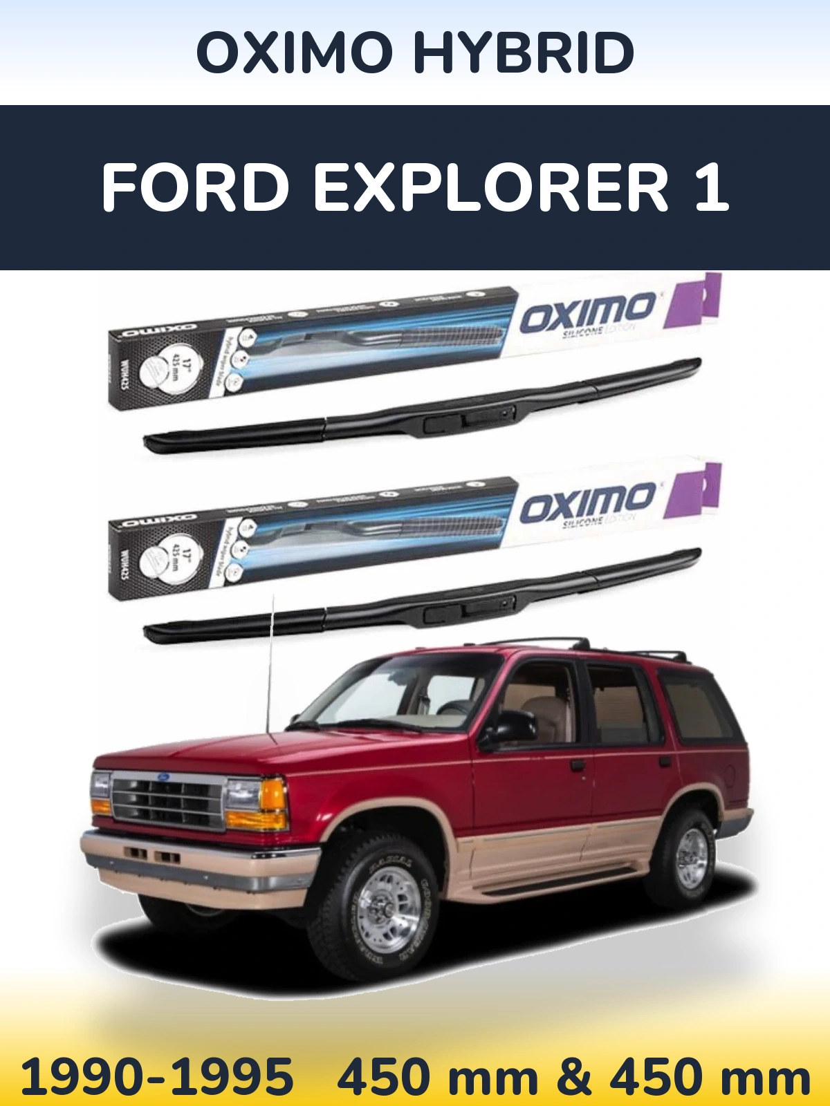 Torkarblad Oximo Hybrid för Ford Explorer 1