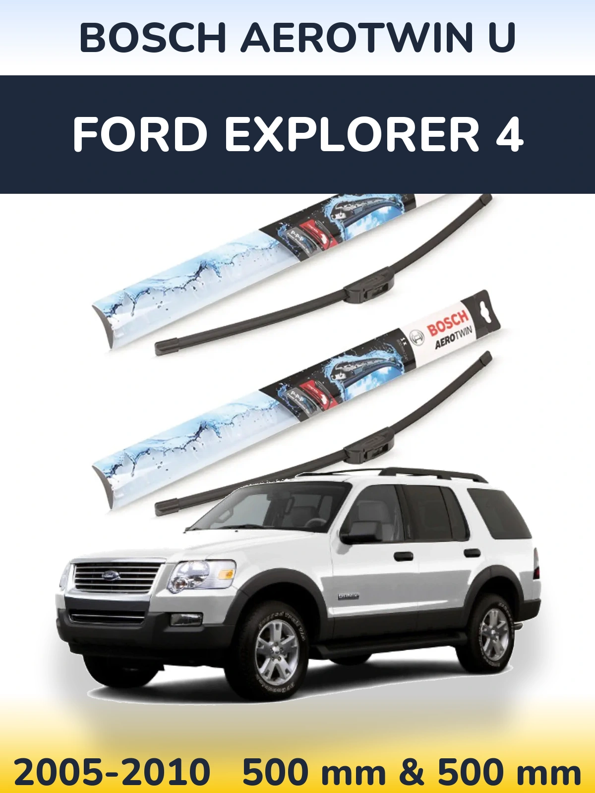 Torkarblad BOSCH AeroTwin U för Ford Explorer 4