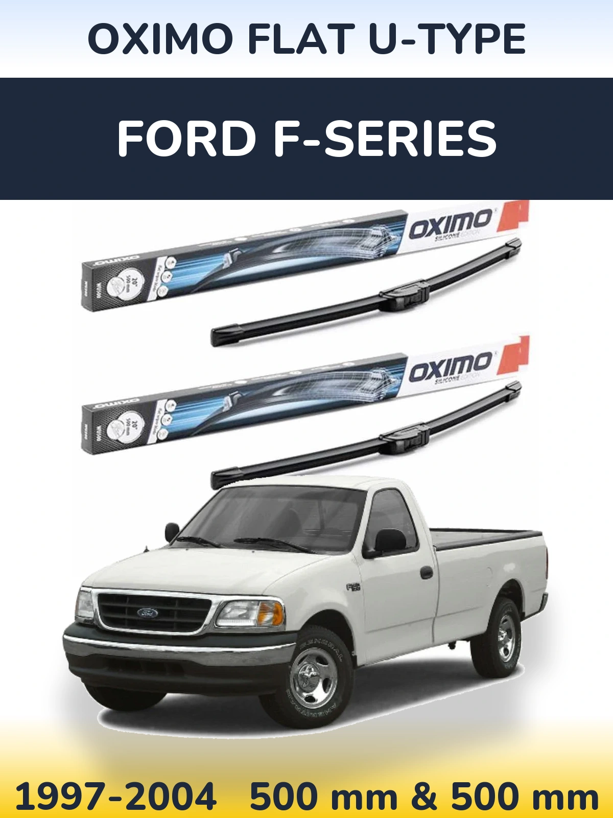Torkarblad Oximo Flat U-type för Ford F-series