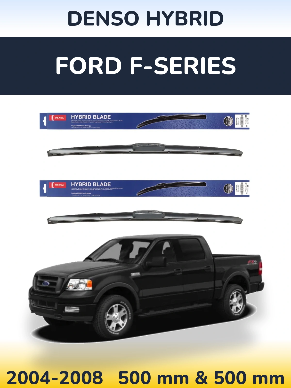 Torkarblad Denso Hybrid för Ford F-series