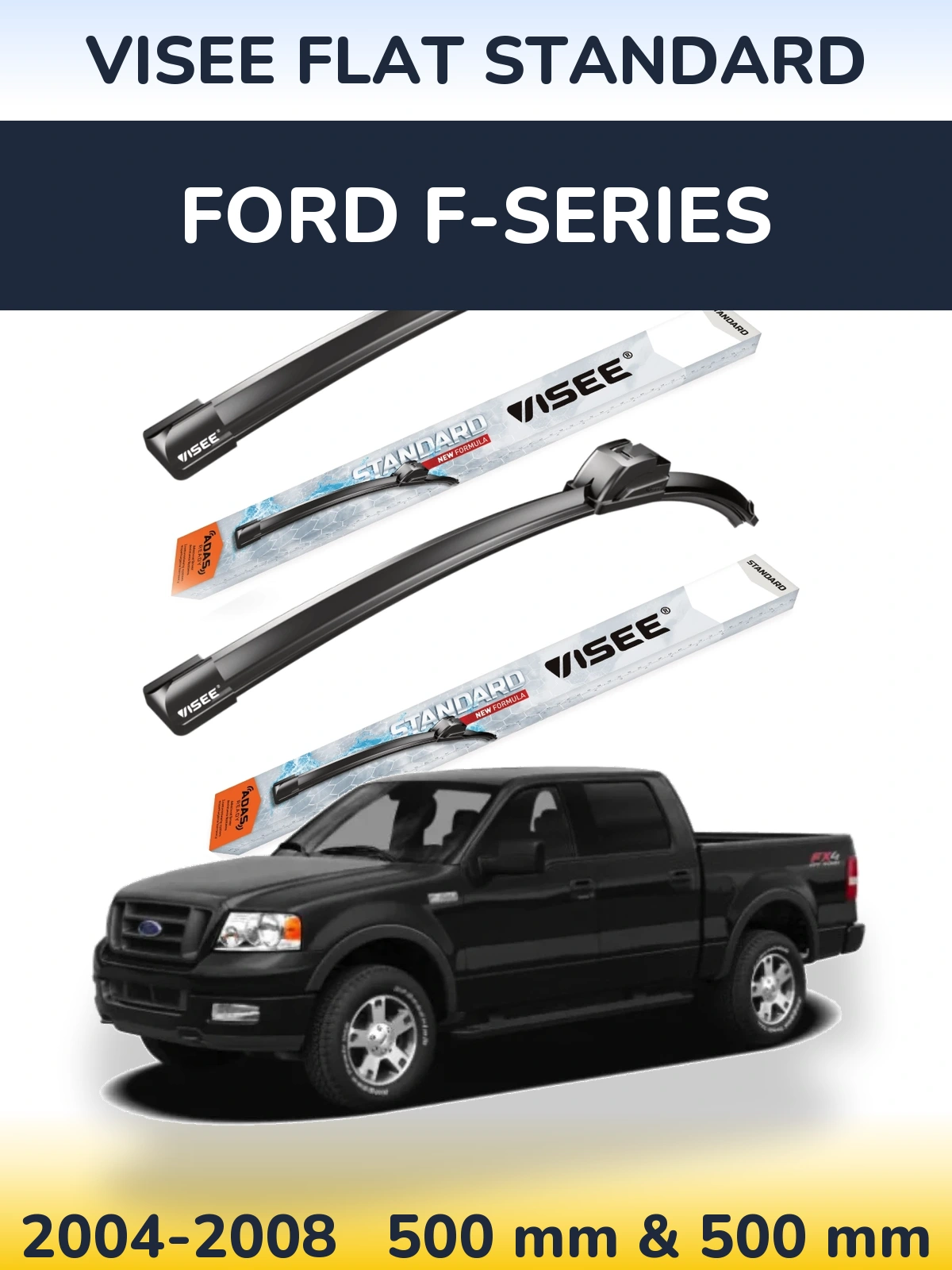 Torkarblad VISEE FLAT STANDARD för Ford F-series