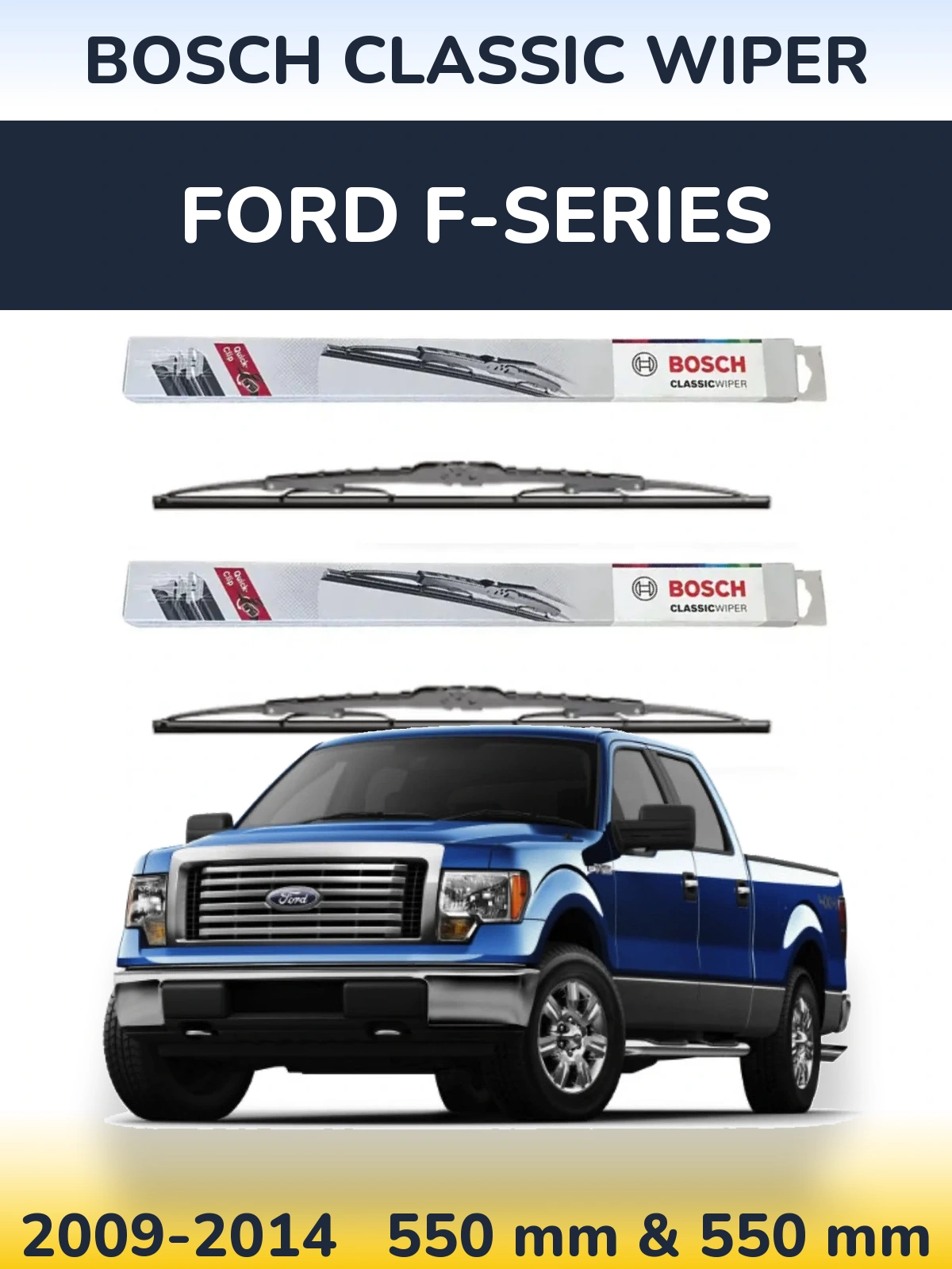 Torkarblad BOSCH Classic Wiper för Ford F-series