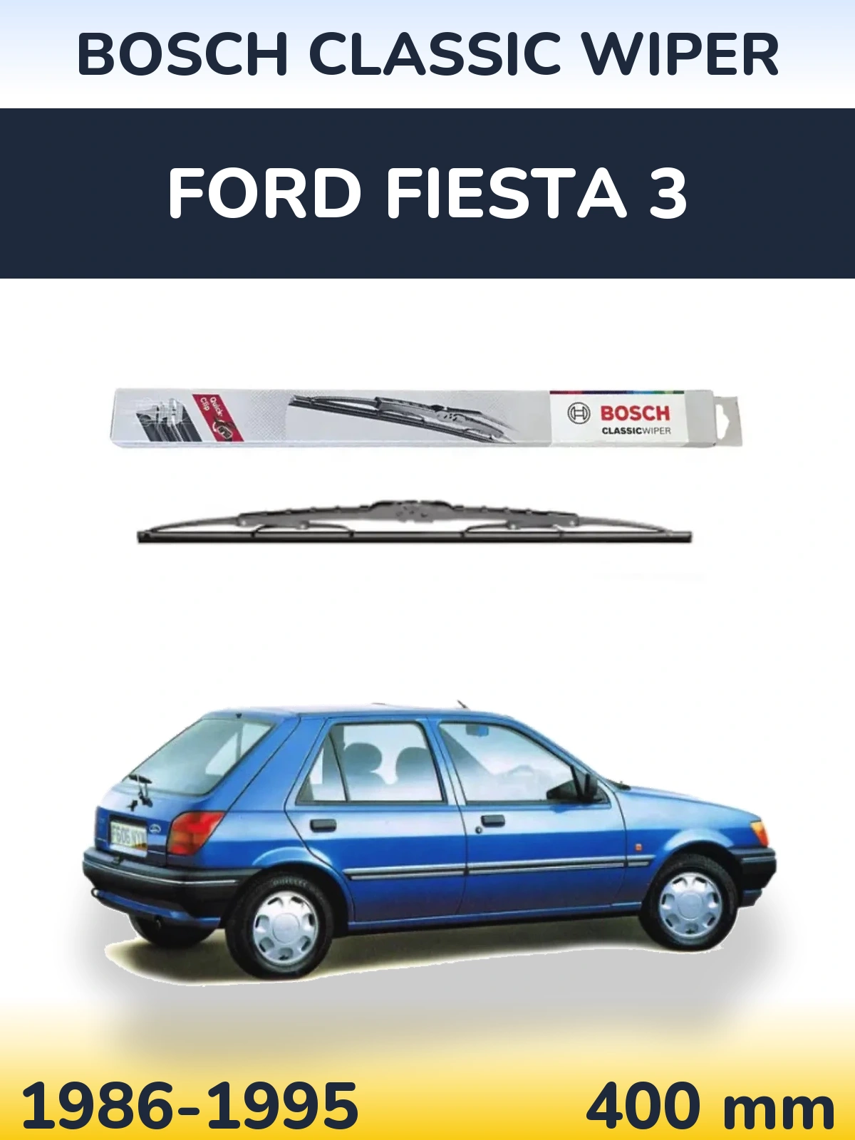 Torkarblad BOSCH Classic Wiper för Ford Fiesta 3