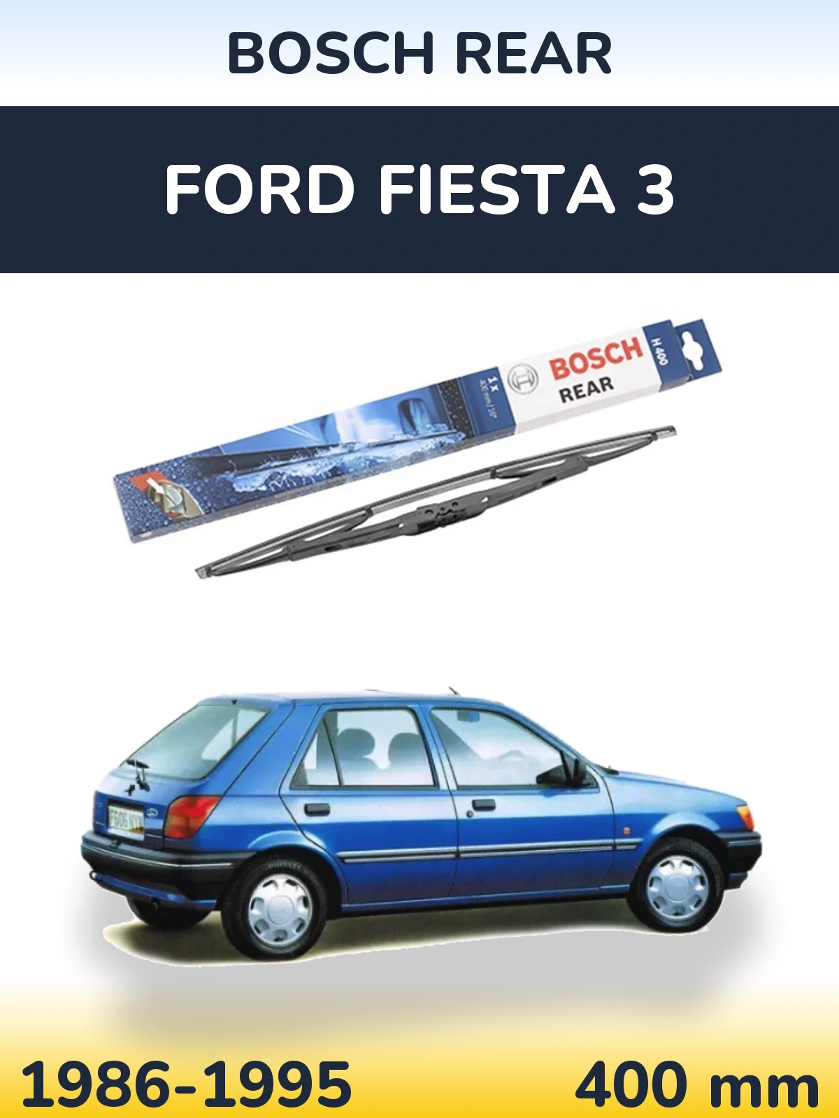 Задний дворник BOSCH Rear 400 мм для Ford Fiesta 3 1986-1995