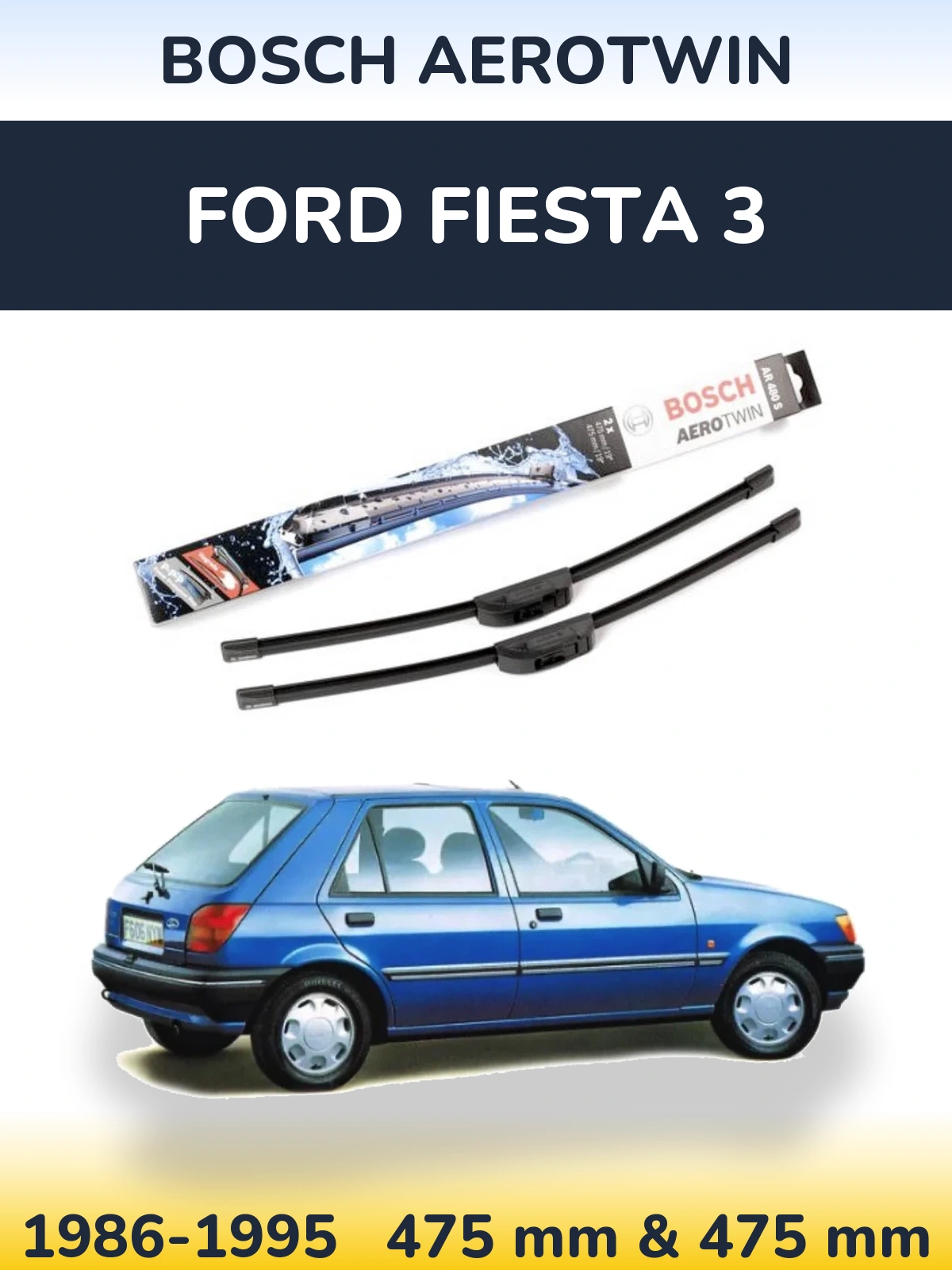 Torkarblad BOSCH AeroTwin för Ford Fiesta 3
