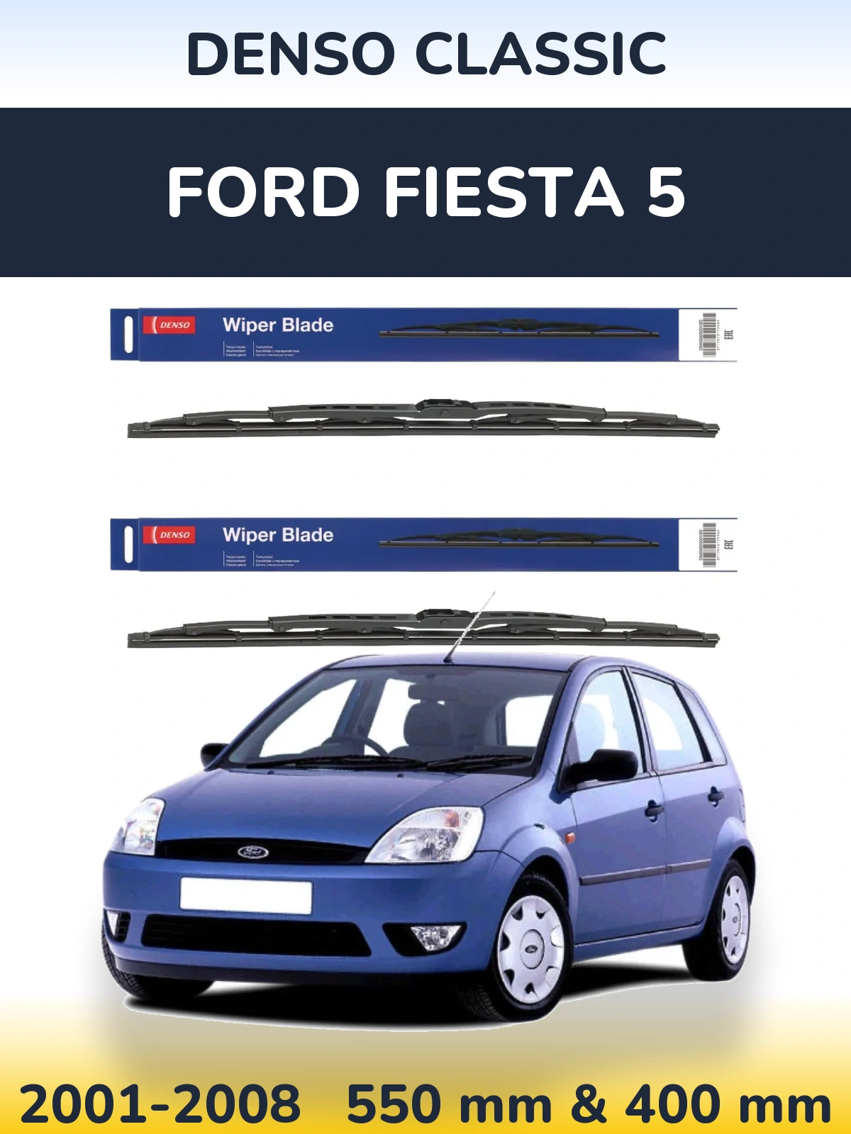 Torkarblad Denso Classic för Ford Fiesta 5