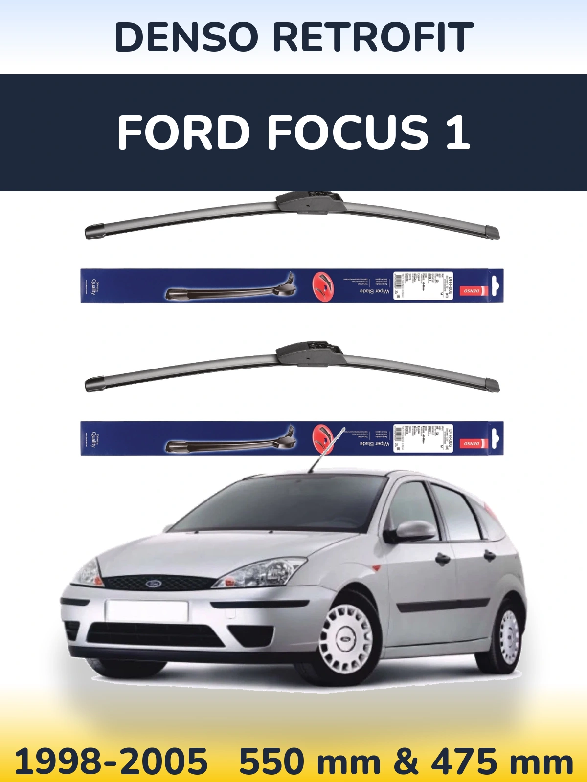 Torkarblad Denso Retrofit för Ford Focus 1