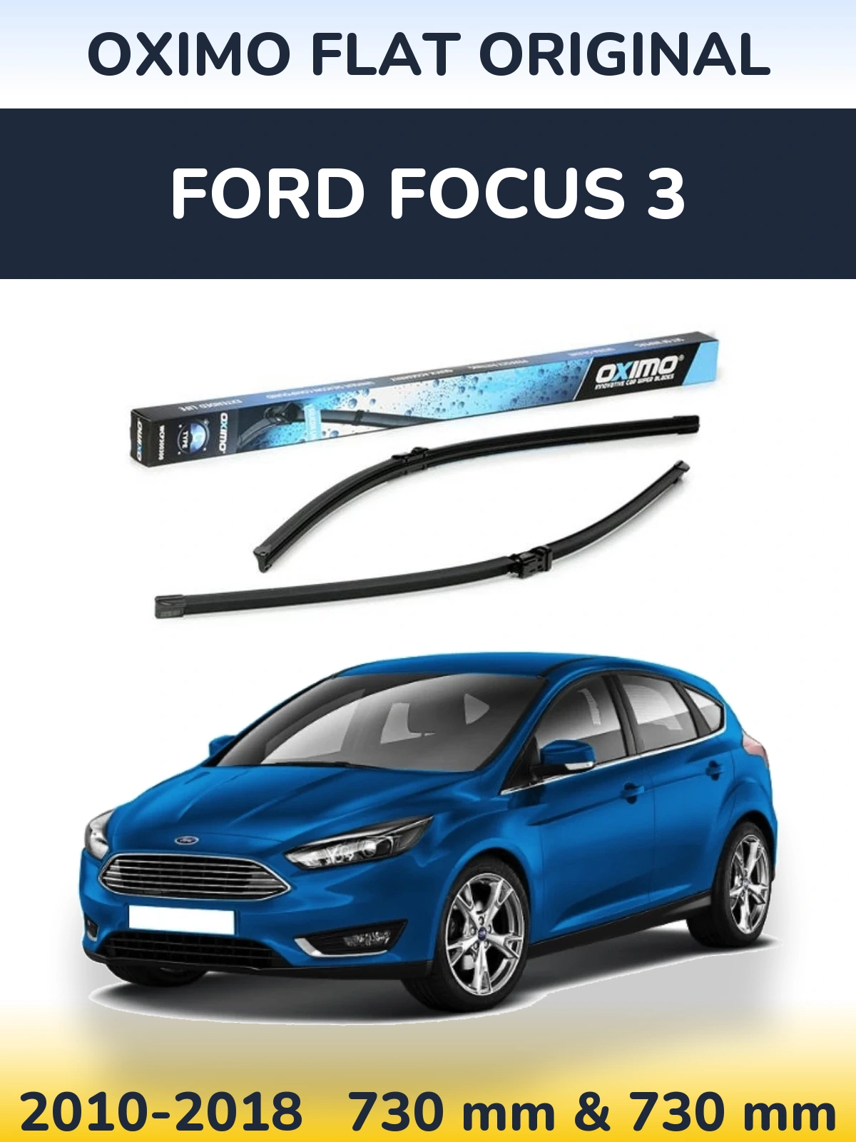 Torkarblad Oximo Flat Original för Ford Focus 3