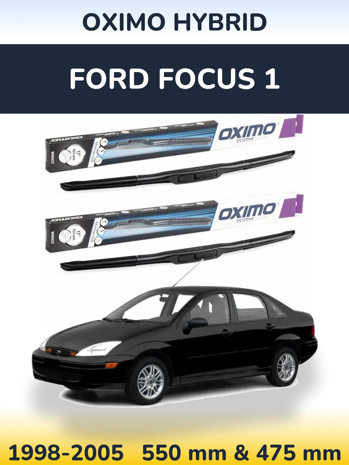 Torkarblad Oximo Hybrid för Ford Focus 1