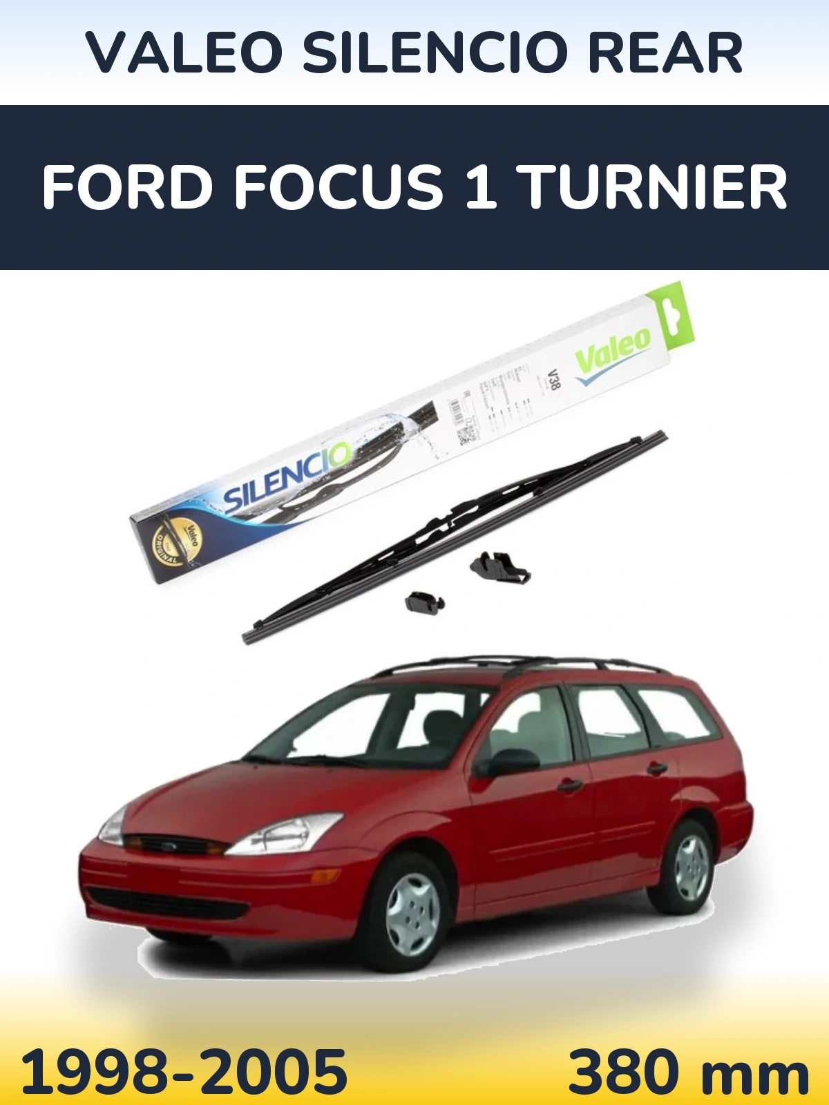 Torkarblad Valeo Silencio Rear för Ford Focus 1 Turnier