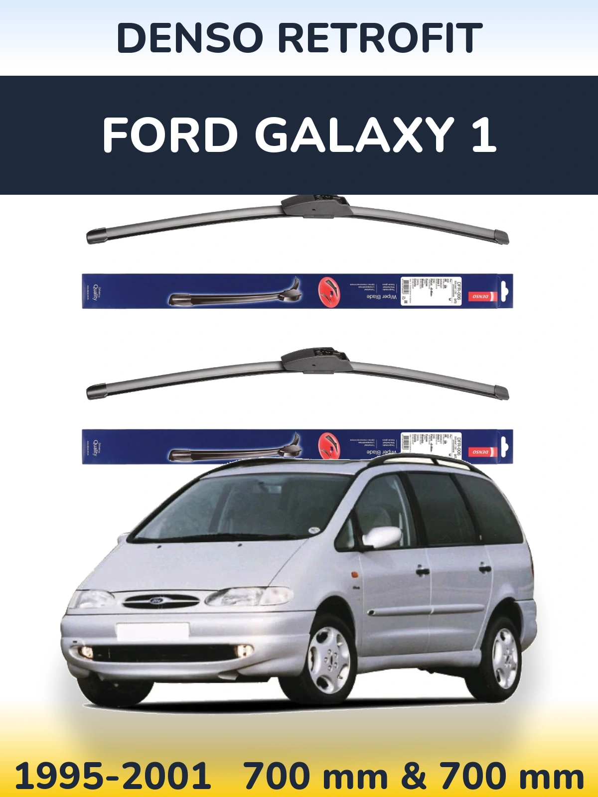 Torkarblad Denso Retrofit för Ford Galaxy 1