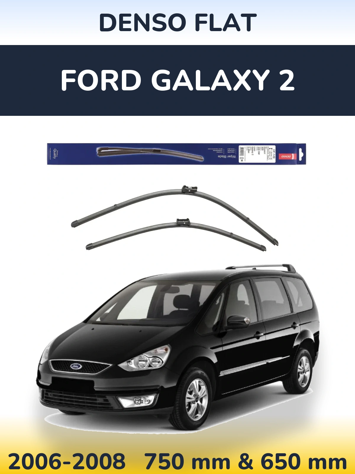 Torkarblad Denso Flat för Ford Galaxy 2