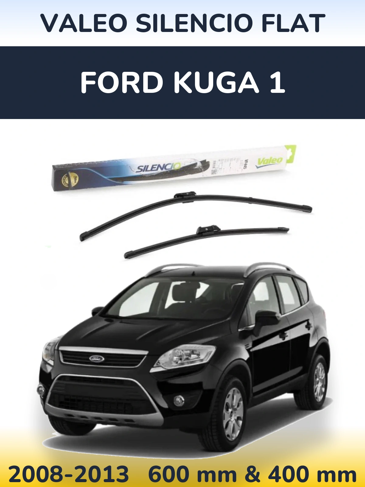 Torkarblad Valeo Silencio Flat för Ford Kuga 1