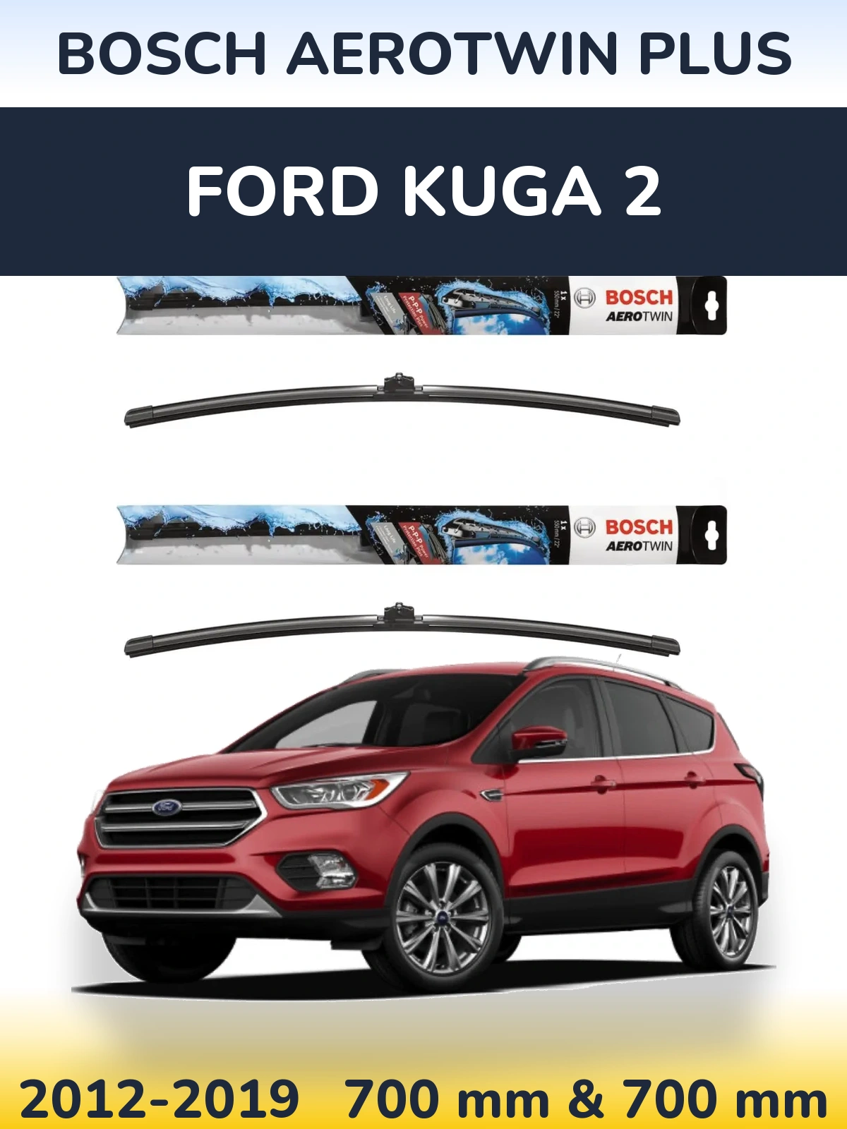 Torkarblad BOSCH AeroTwin Plus för Ford Kuga 2