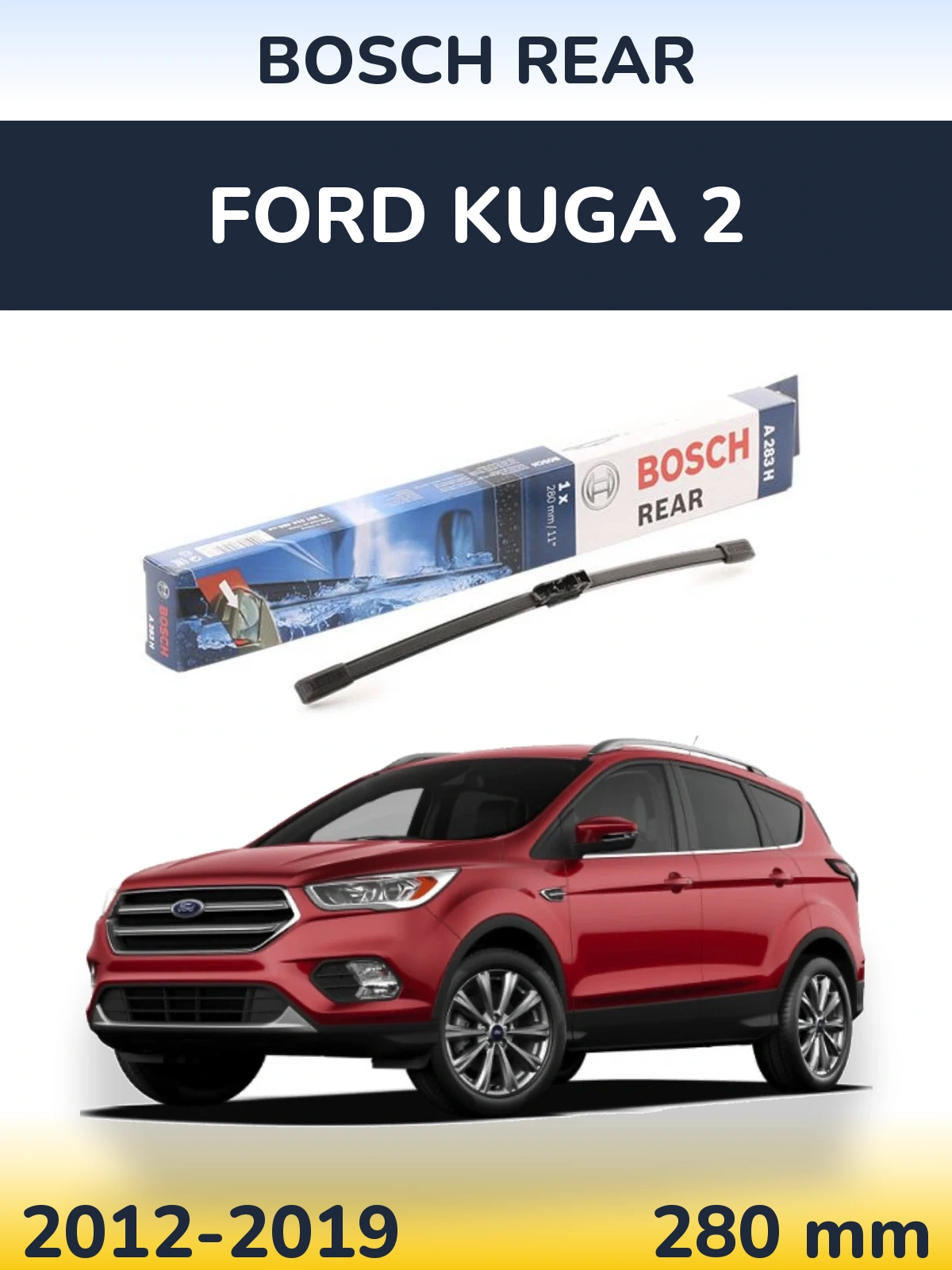 Torkarblad BOSCH Rear för Ford Kuga 2