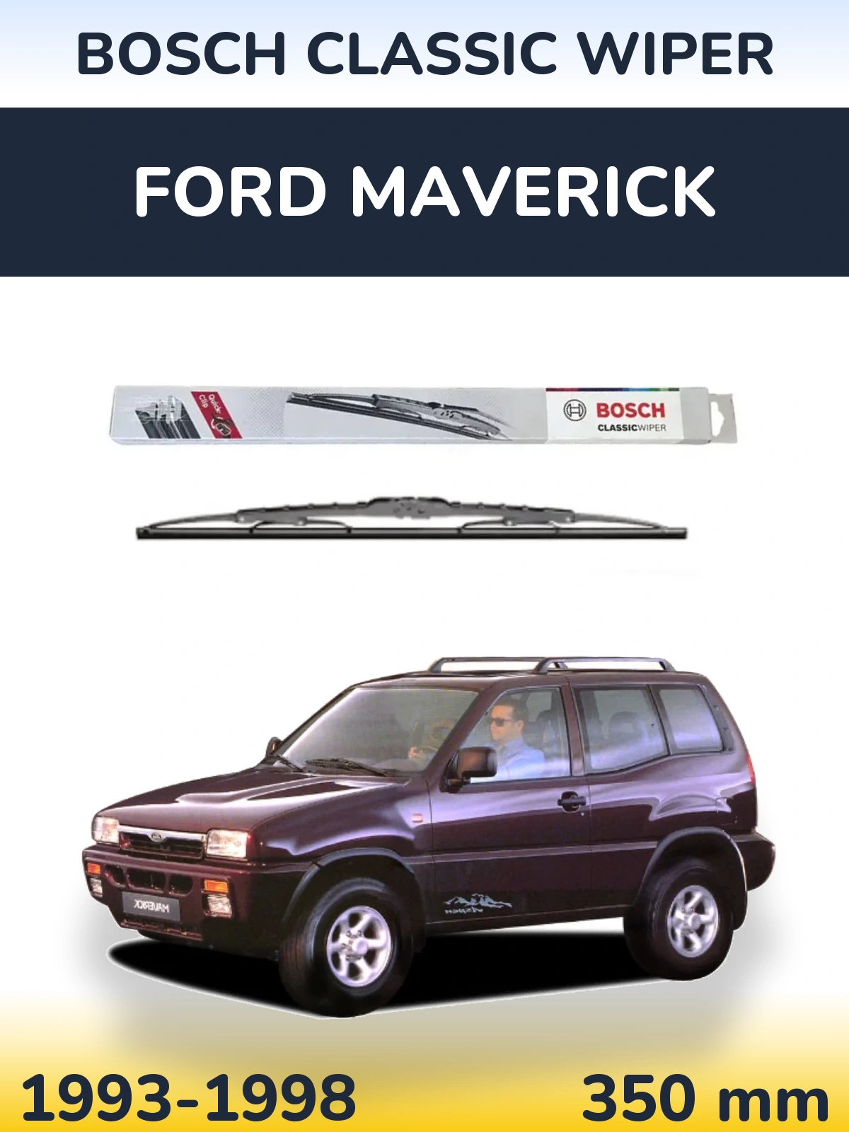 Задний дворник BOSCH Classic Wiper 340 мм для Ford Maverick 1993-1998