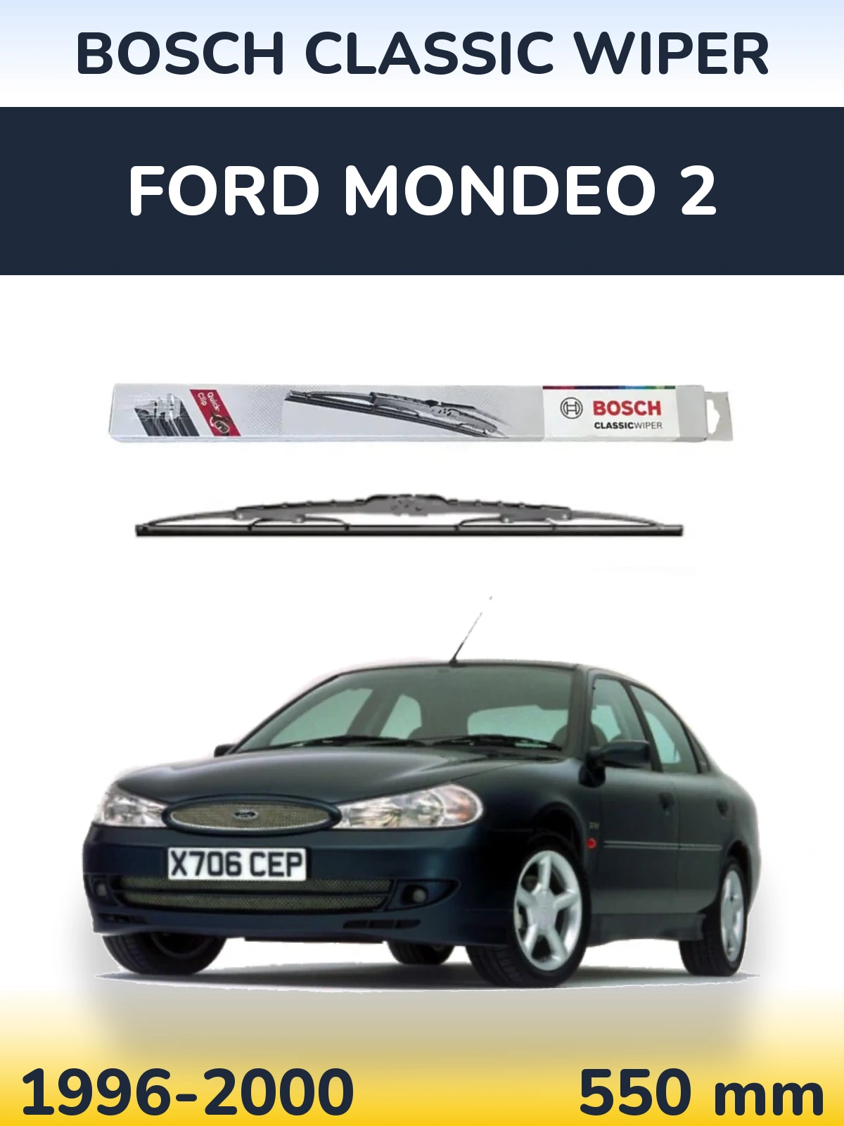 Torkarblad BOSCH Classic Wiper för Ford Mondeo 2