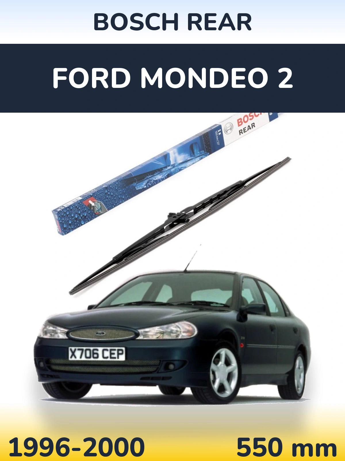 Torkarblad BOSCH Rear för Ford Mondeo 2