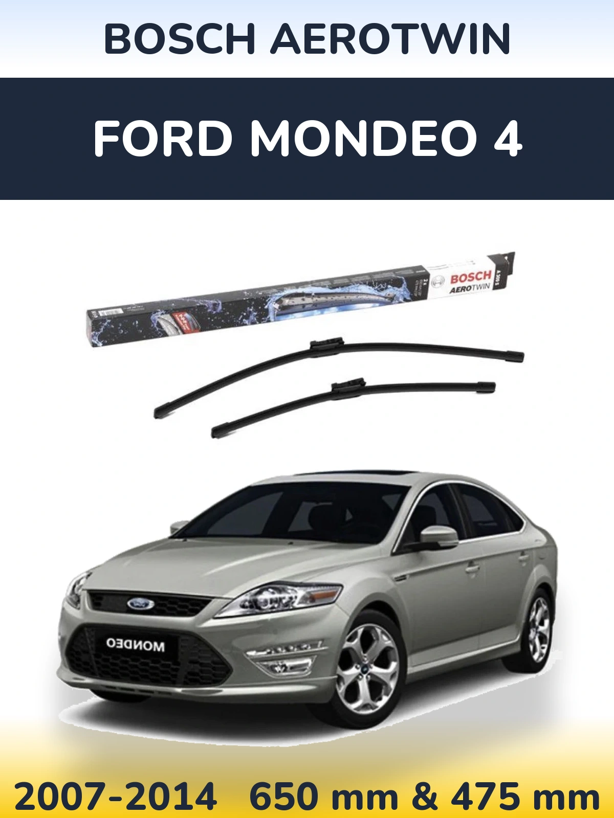 Torkarblad BOSCH AeroTwin för Ford Mondeo 4