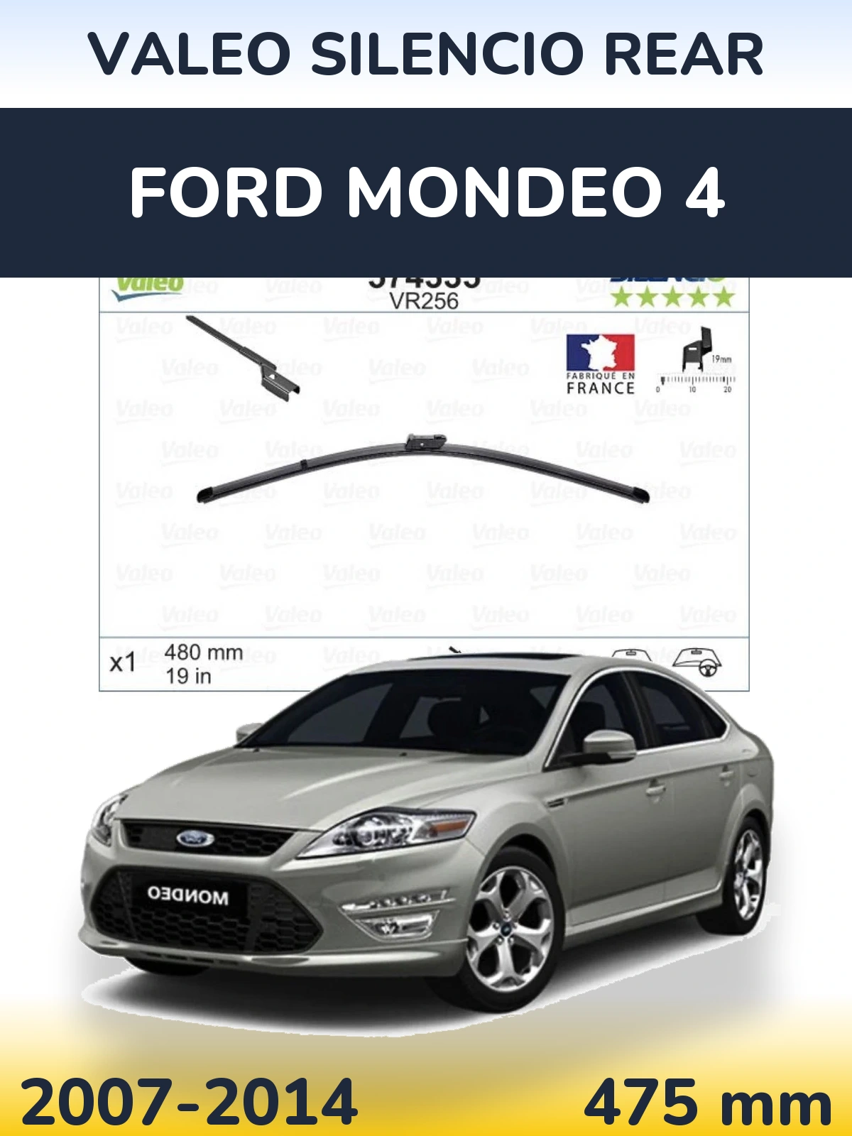 Torkarblad Valeo Silencio Rear för Ford Mondeo 4