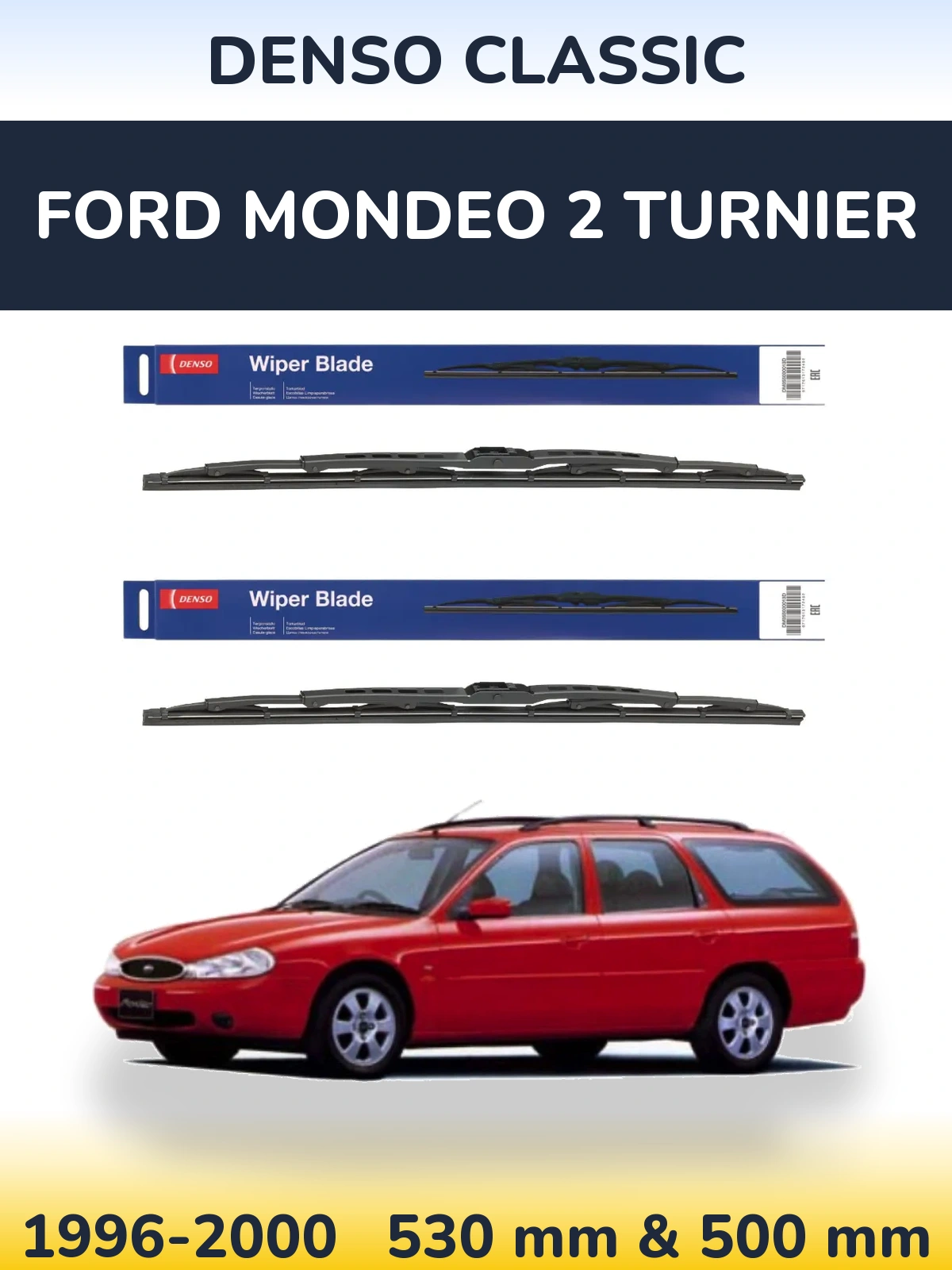 Torkarblad Denso Classic för Ford Mondeo 2 Turnier
