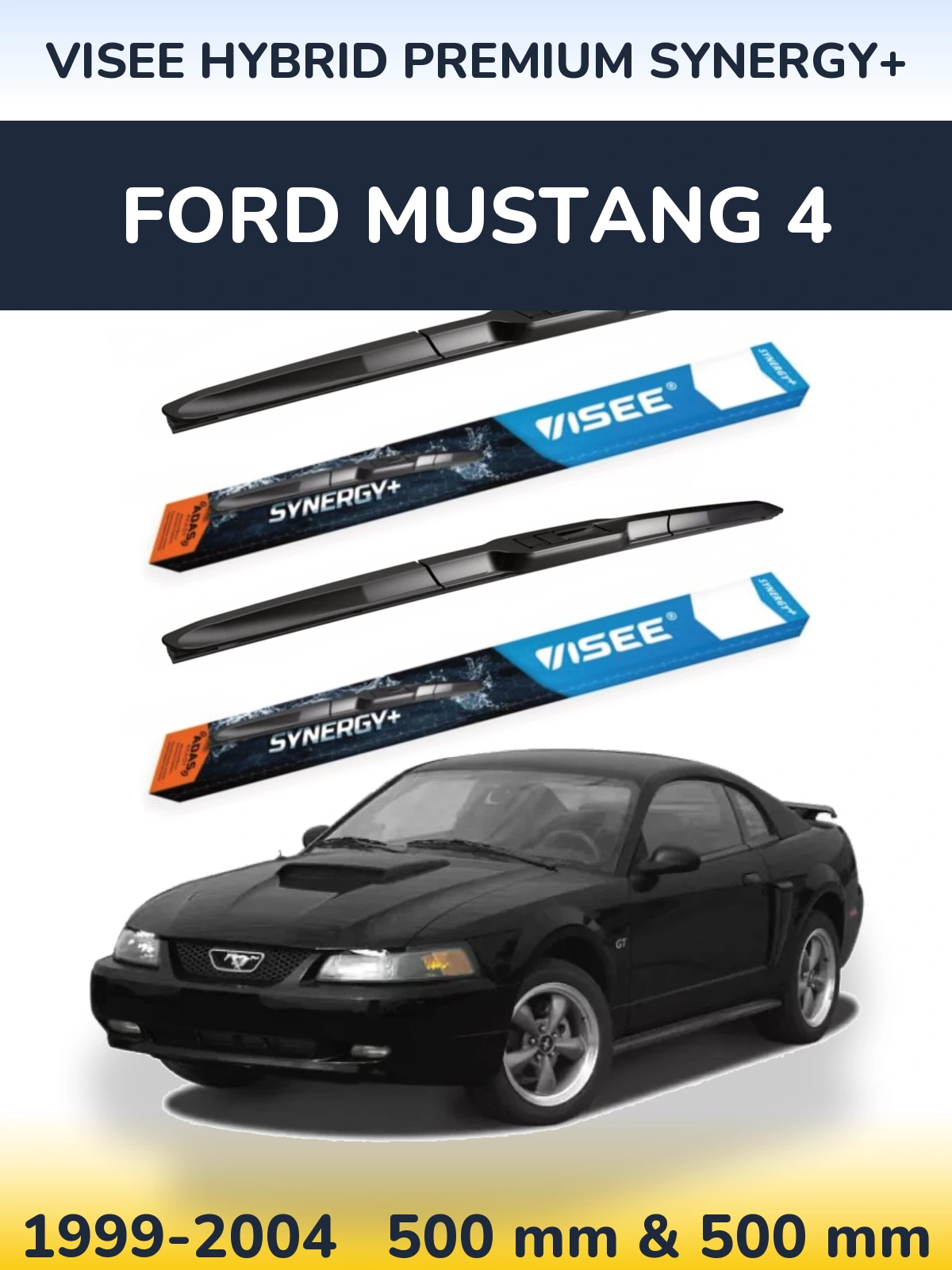 Torkarblad VISEE HYBRID PREMIUM SYNERGY+ för Ford Mustang 4