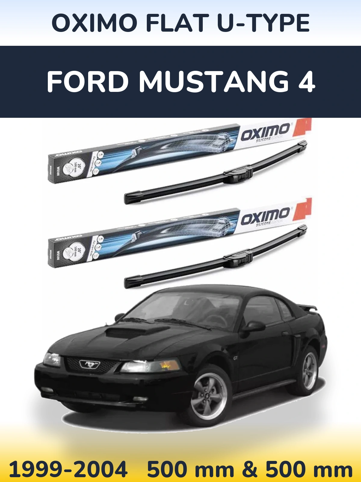 Torkarblad Oximo Flat U-type för Ford Mustang 4