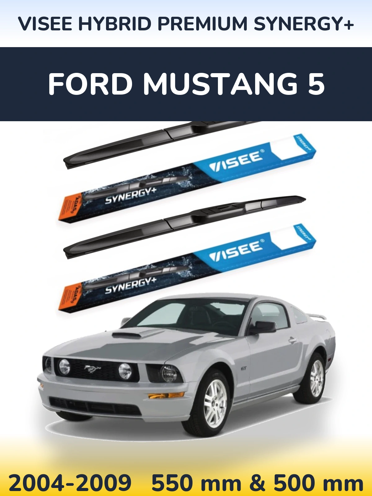 Torkarblad VISEE HYBRID PREMIUM SYNERGY+ för Ford Mustang 5