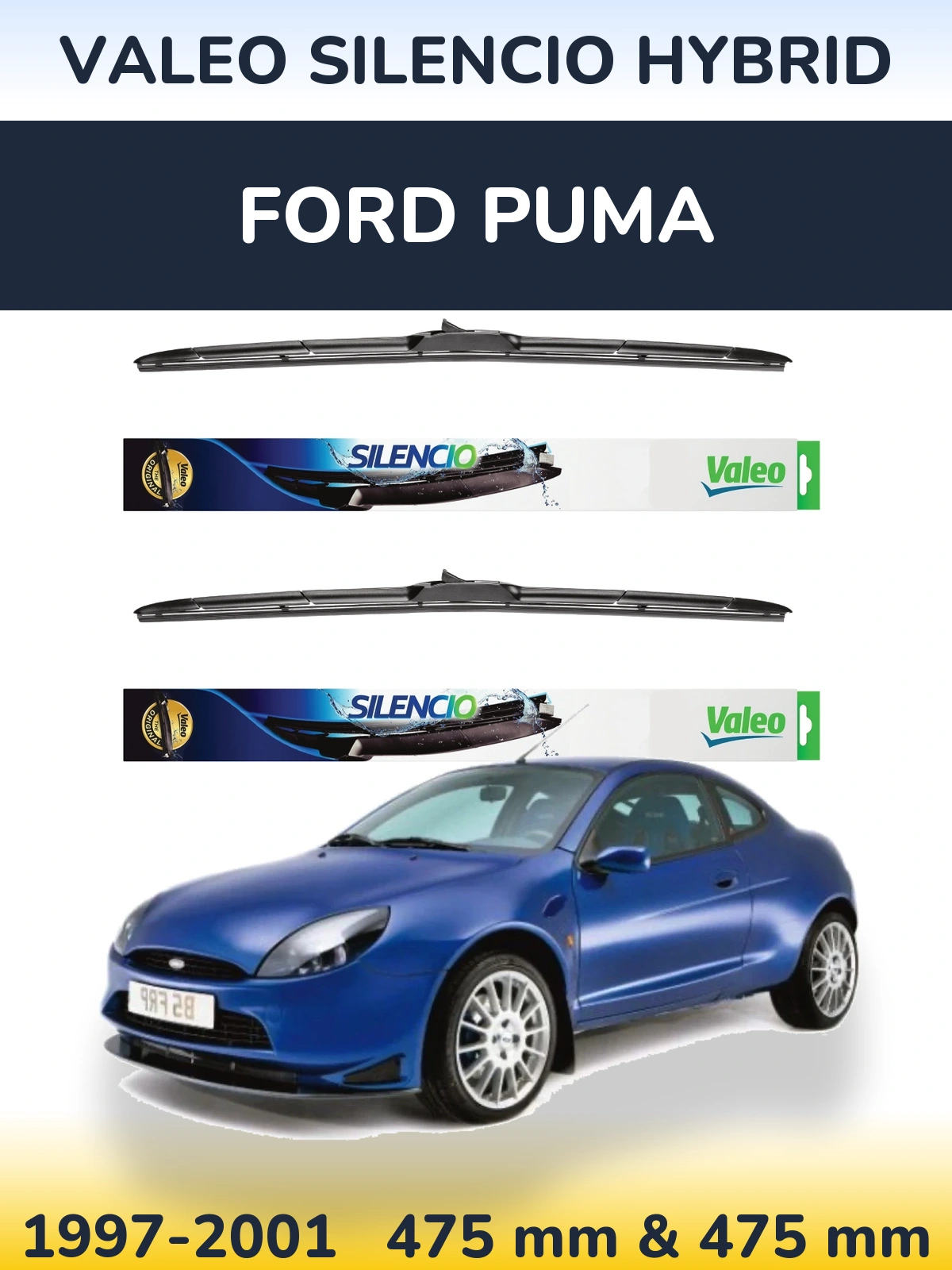 Torkarblad Valeo Silencio Hybrid för Ford Puma