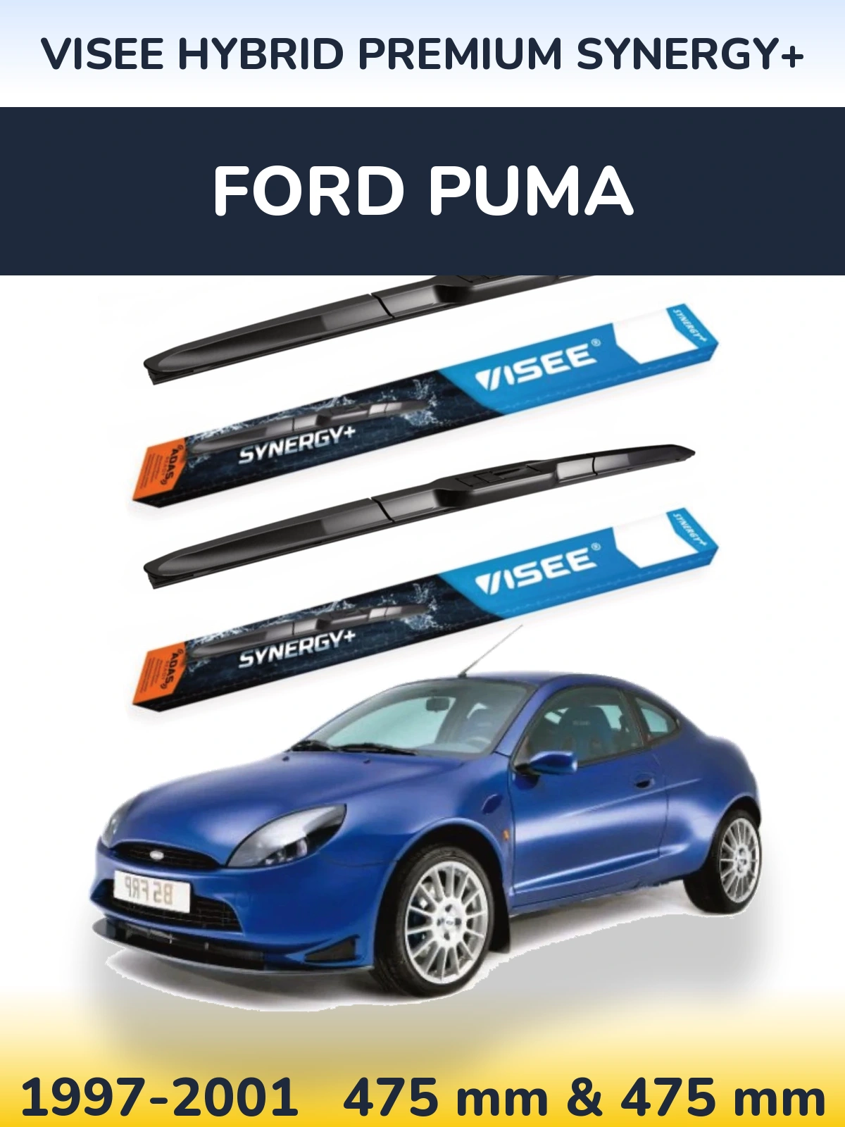 Torkarblad VISEE HYBRID PREMIUM SYNERGY+ för Ford Puma