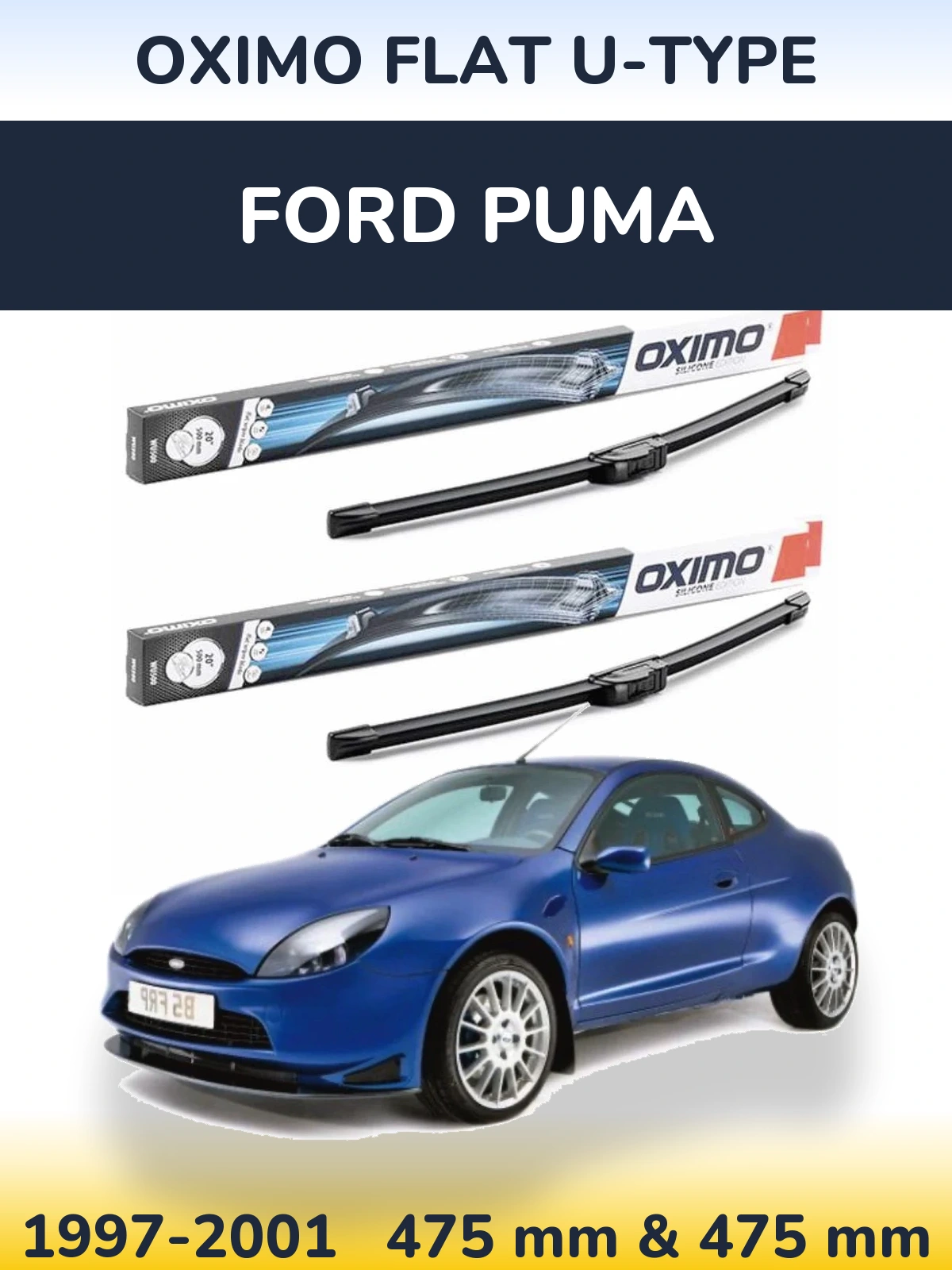 Torkarblad Oximo Flat U-type för Ford Puma