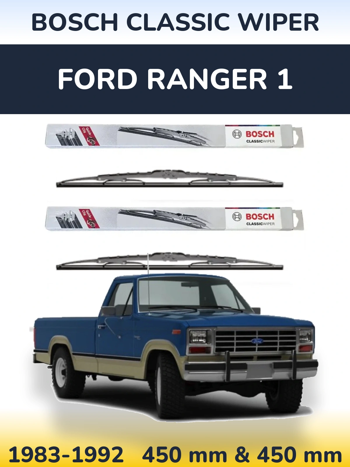 Torkarblad BOSCH Classic Wiper för Ford Ranger 1