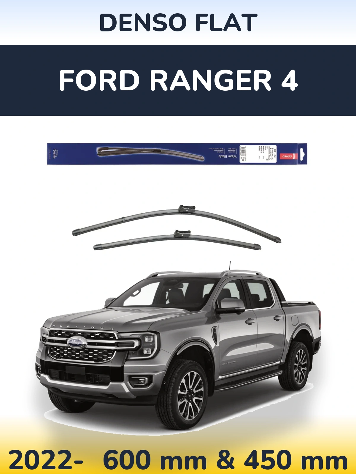Torkarblad Denso Flat för Ford Ranger 4