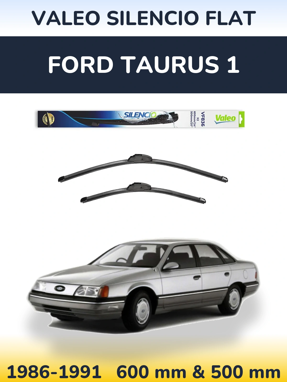 Torkarblad Valeo Silencio Flat för Ford Taurus 1