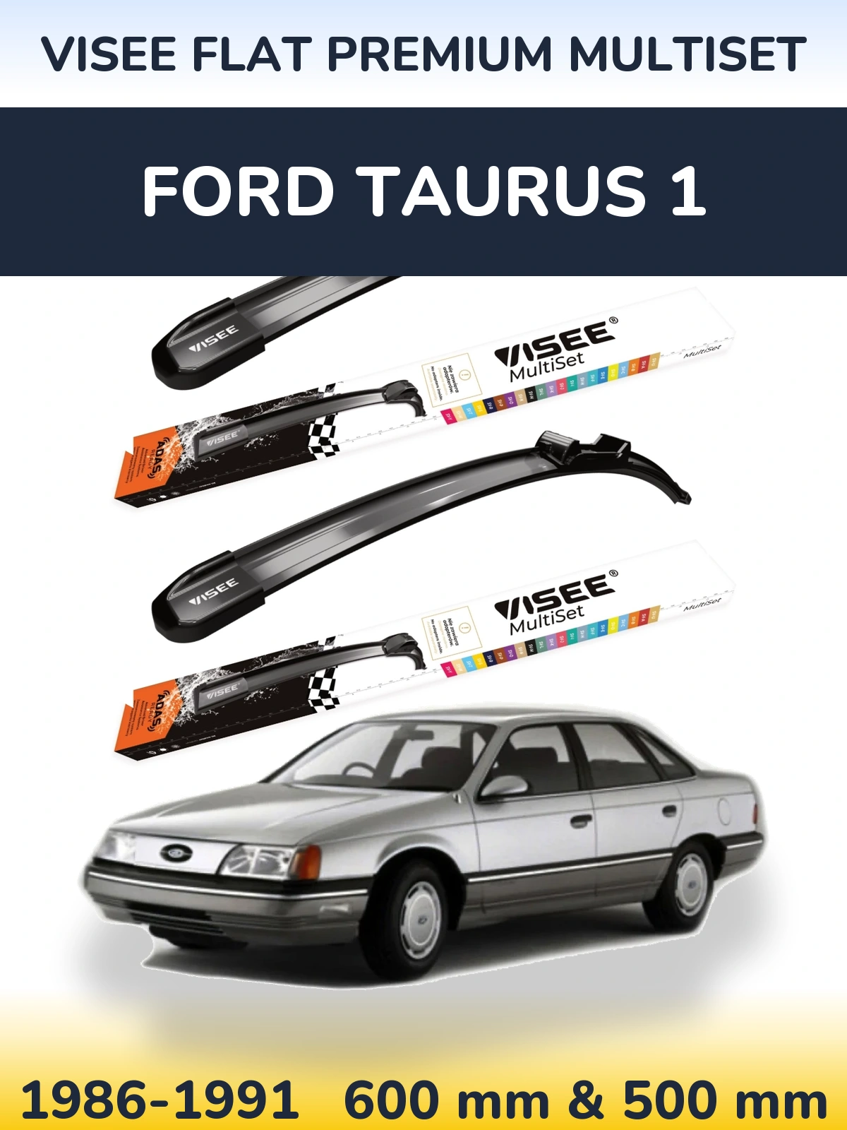 Torkarblad VISEE FLAT PREMIUM MultiSet för Ford Taurus 1
