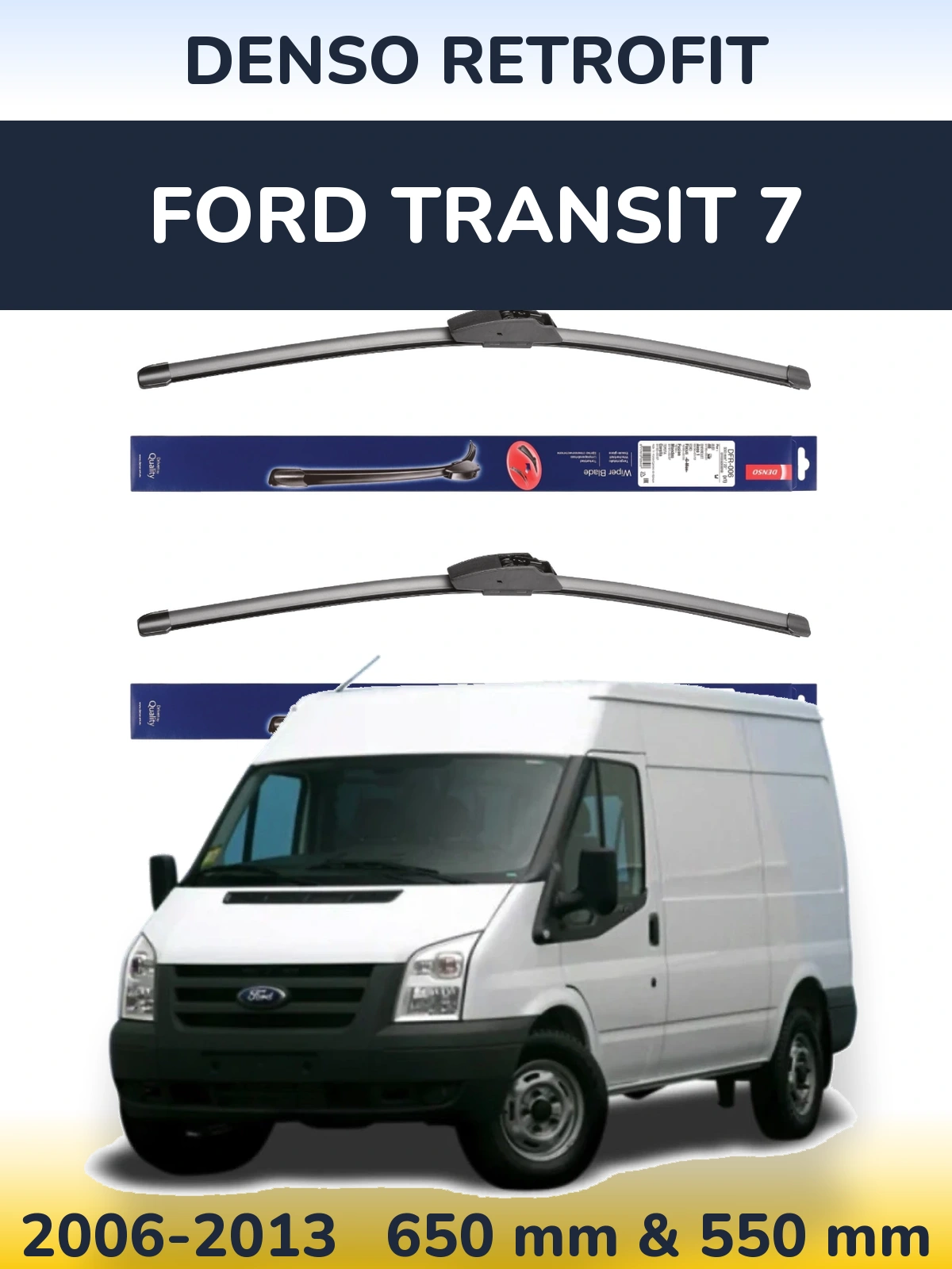 Torkarblad Denso Retrofit för Ford Transit 7