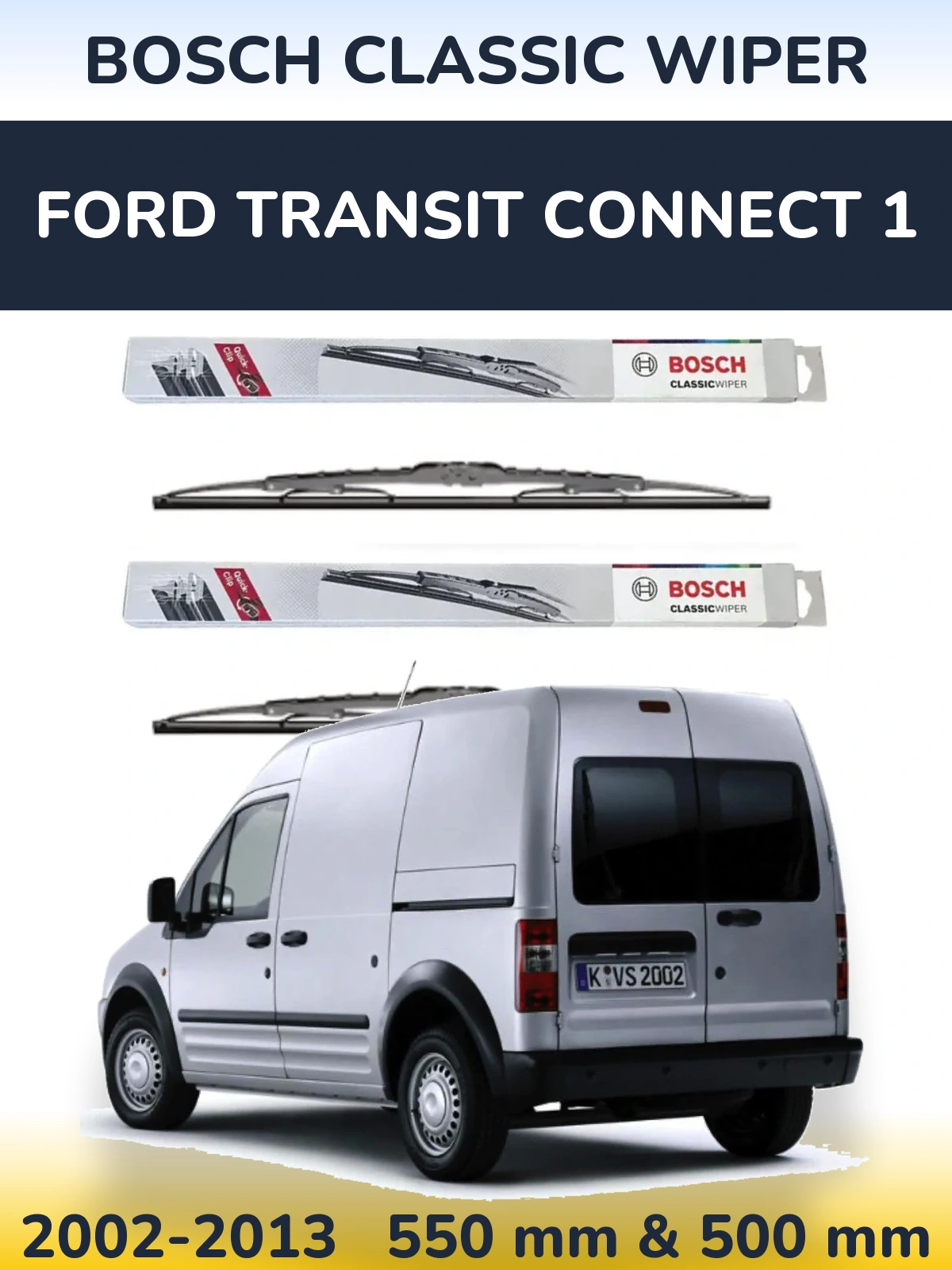Torkarblad BOSCH Classic Wiper för Ford Transit Connect 1