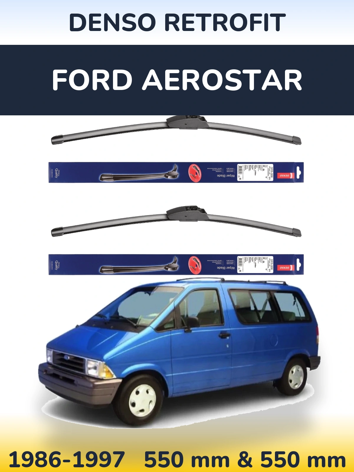 Torkarblad Denso Retrofit för Ford Aerostar