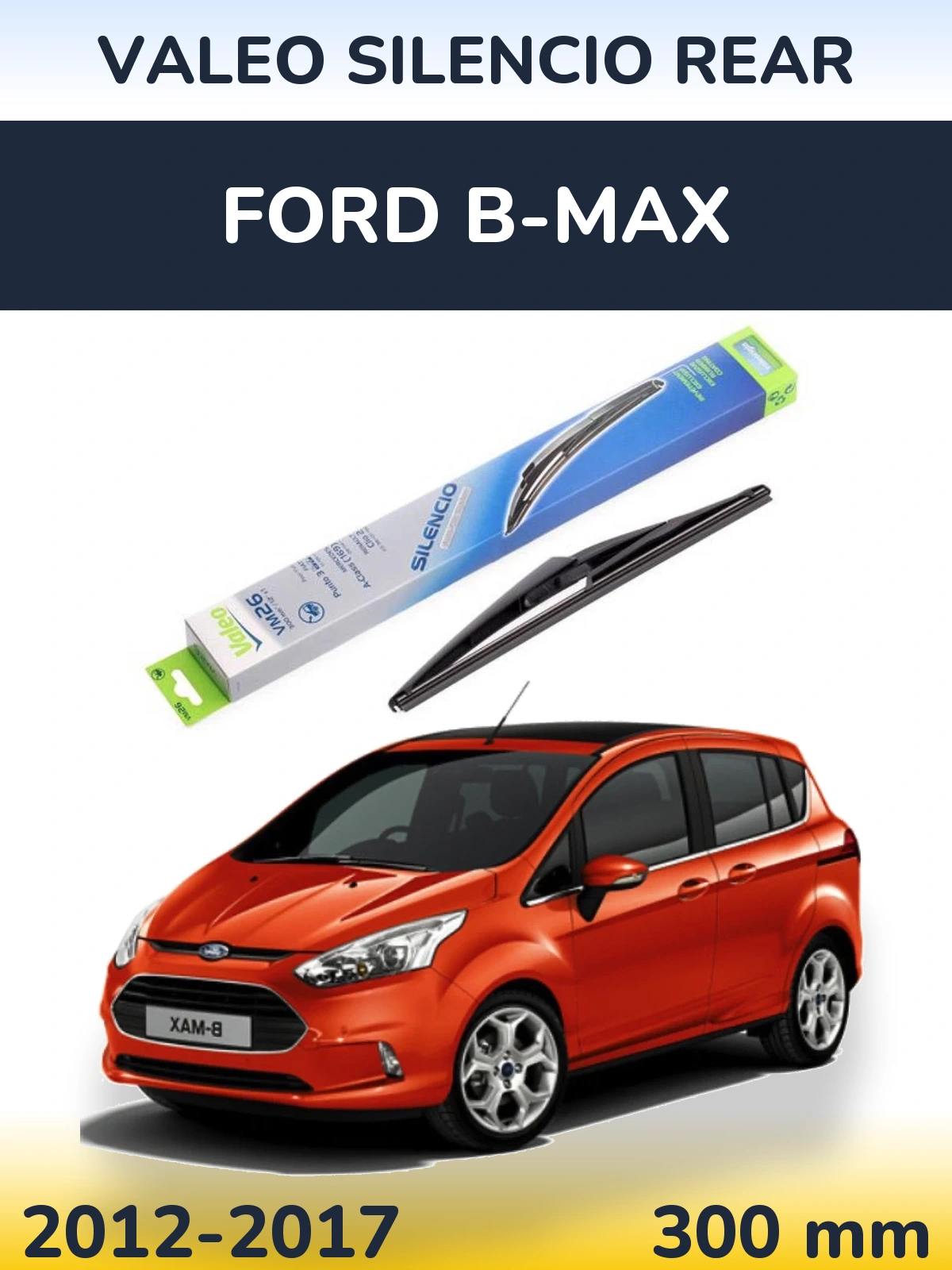 Torkarblad Valeo Silencio Rear för Ford B-Max