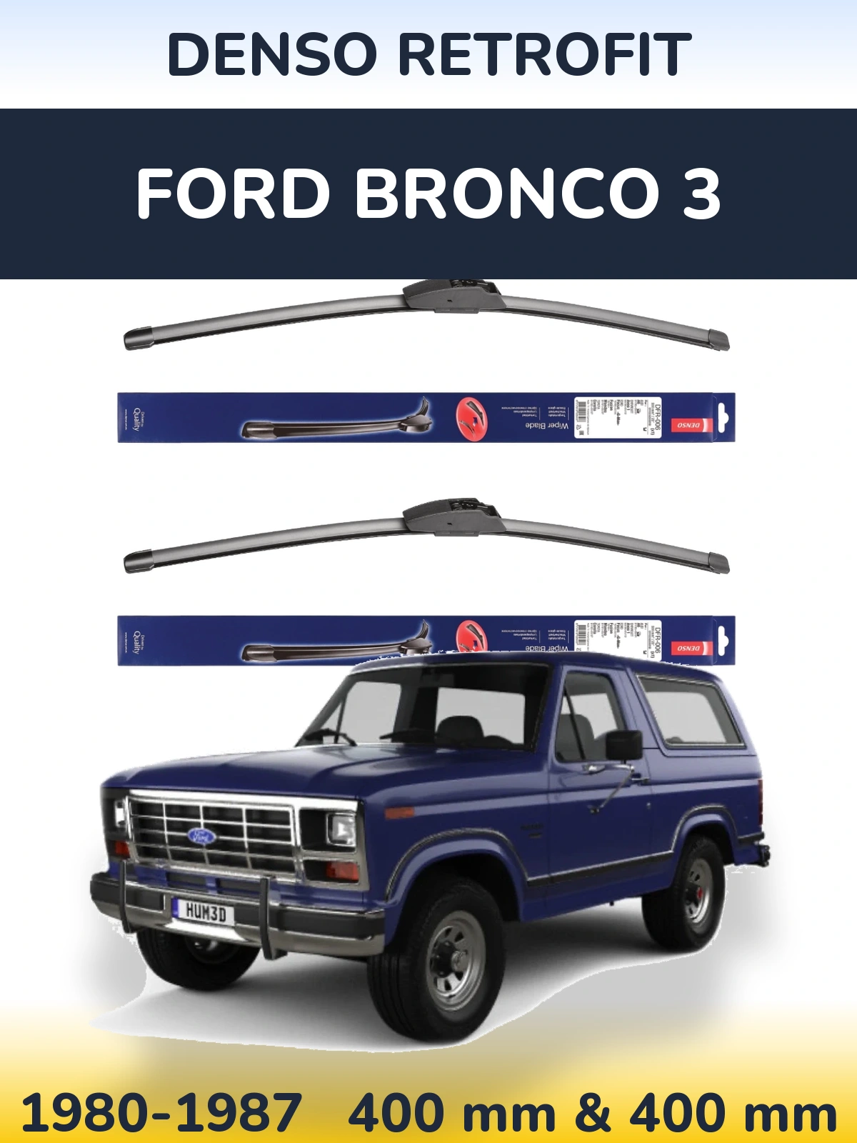 Torkarblad Denso Retrofit för Ford Bronco 3