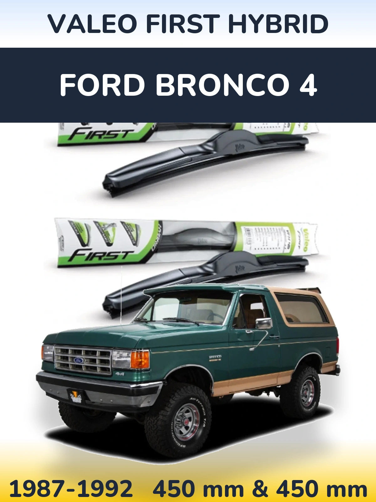 Torkarblad Valeo First Hybrid för Ford Bronco 4