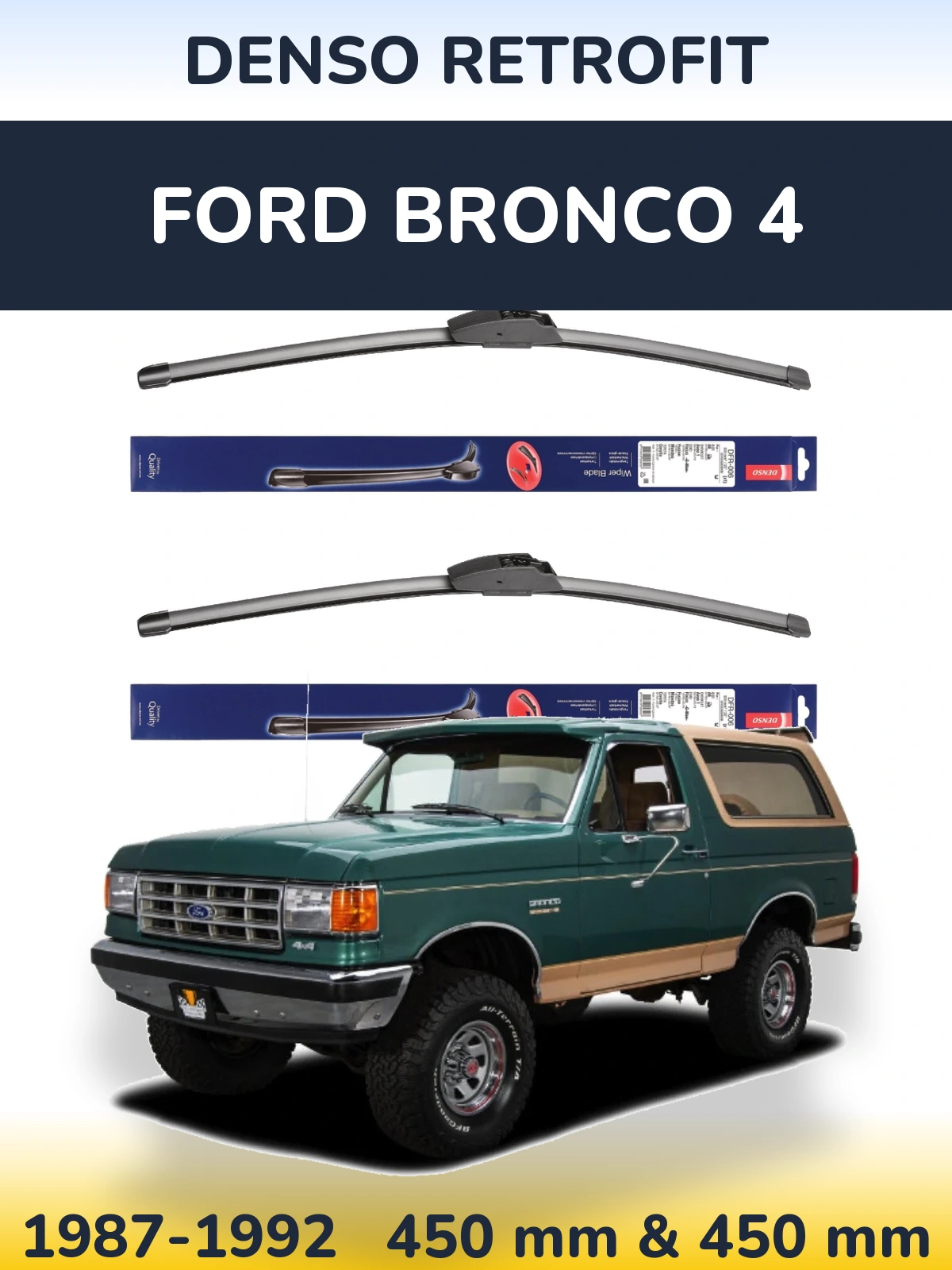 Torkarblad Denso Retrofit för Ford Bronco 4