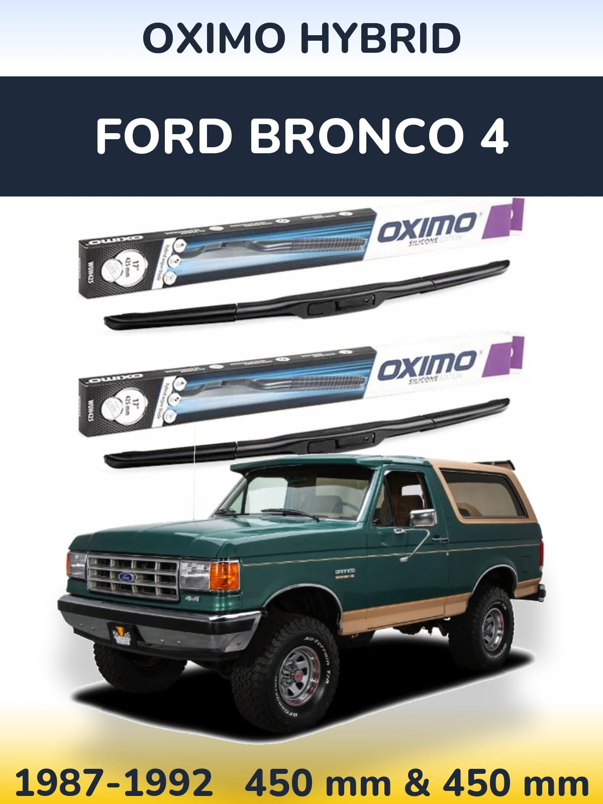 Torkarblad Oximo Hybrid för Ford Bronco 4
