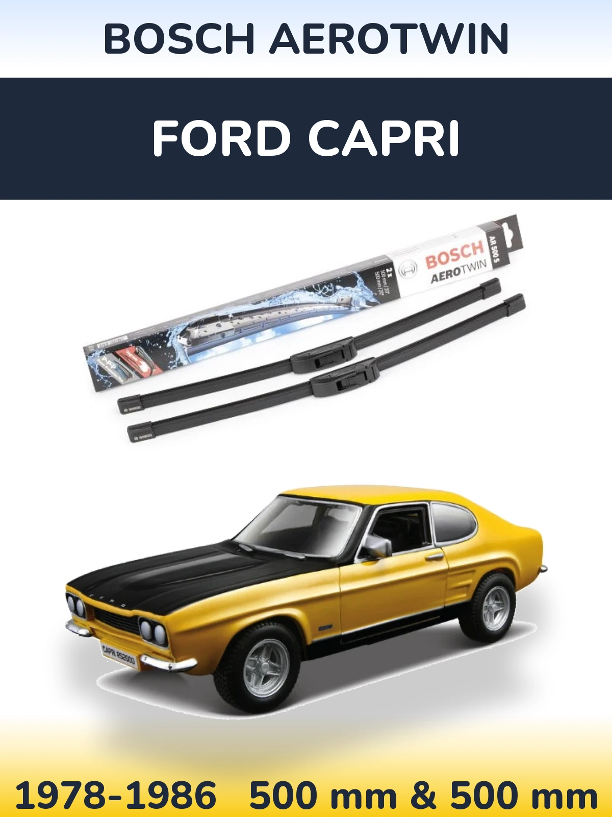Torkarblad BOSCH AeroTwin för Ford Capri