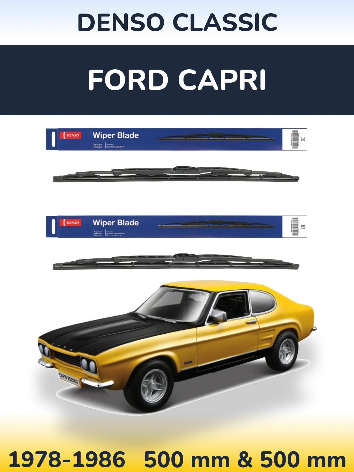 Torkarblad Denso Classic för Ford Capri