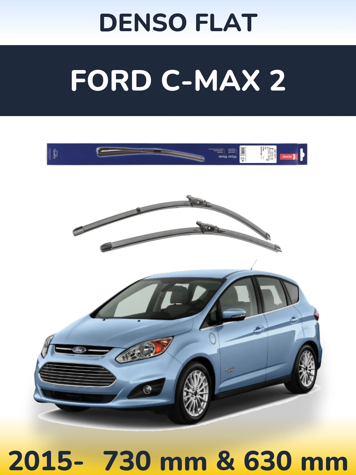 Torkarblad Denso Flat för Ford C-MAX 2