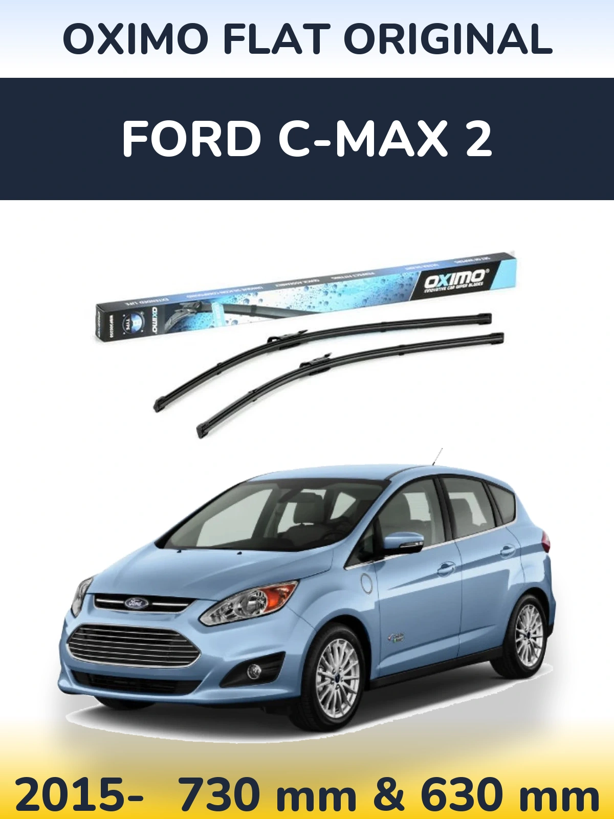Torkarblad Oximo Flat Original för Ford C-MAX 2