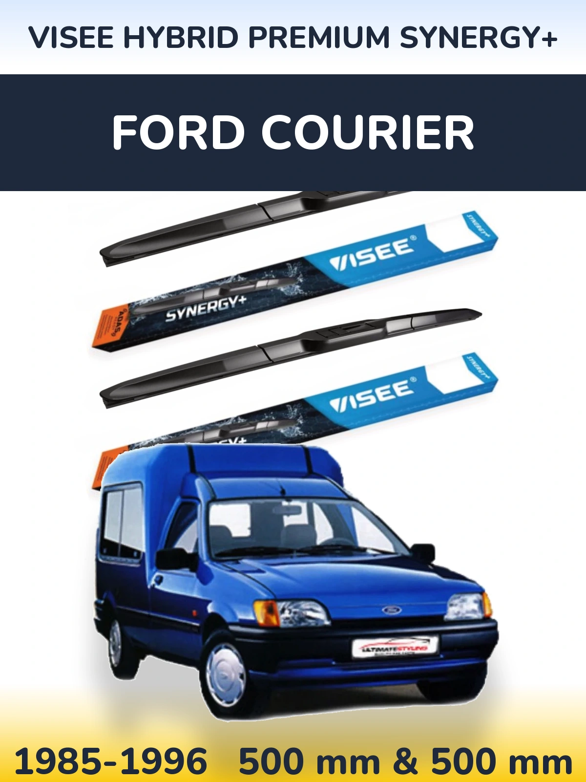 Torkarblad VISEE HYBRID PREMIUM SYNERGY+ för Ford Courier
