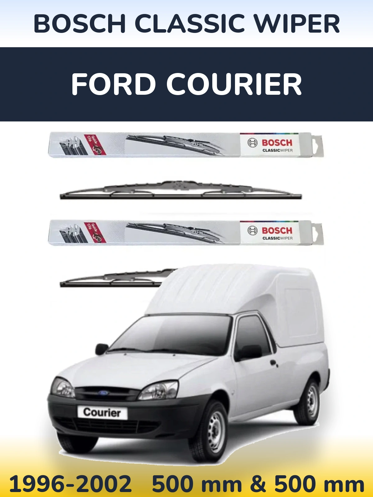 Torkarblad BOSCH Classic Wiper för Ford Courier