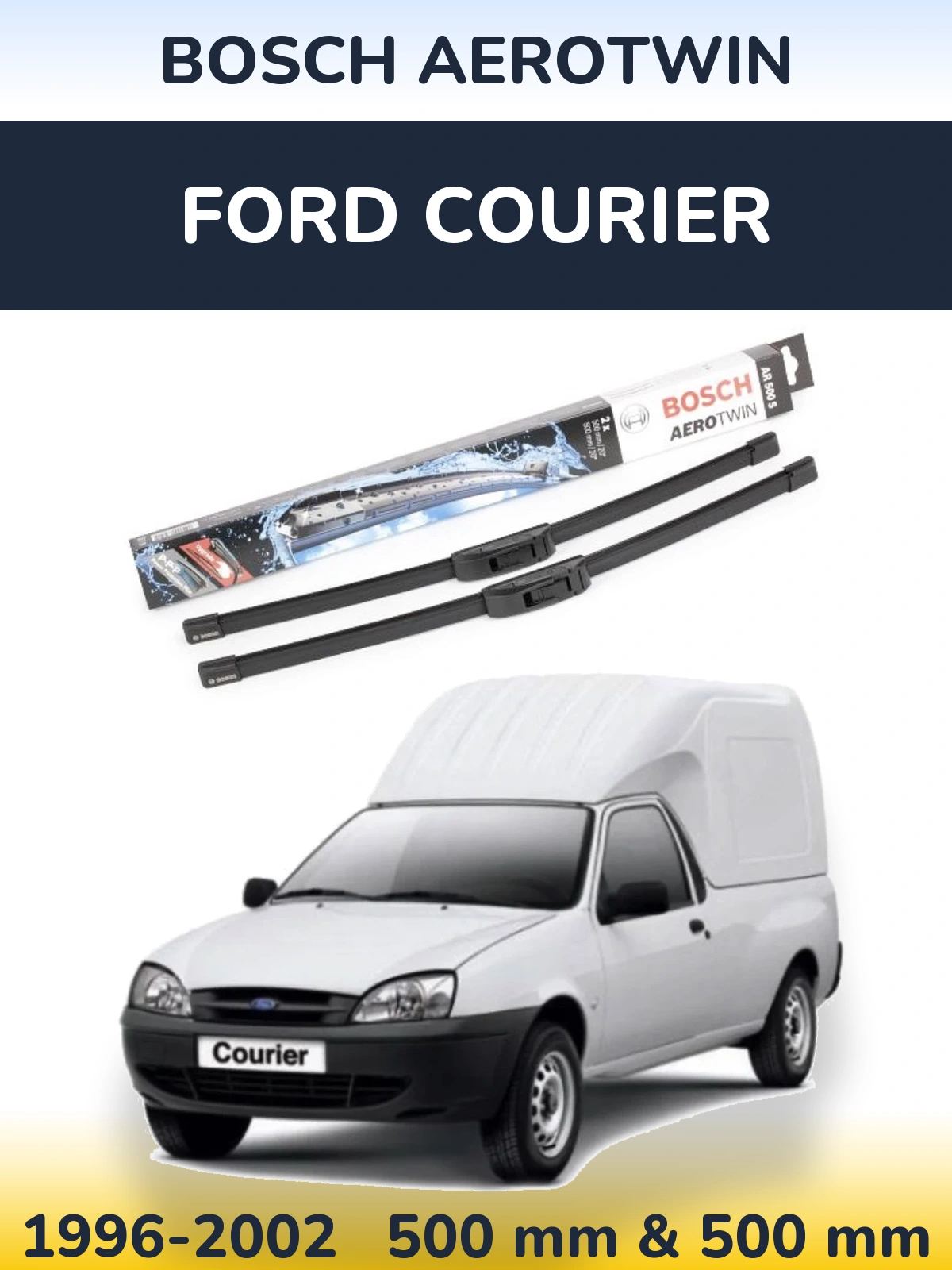 Torkarblad BOSCH AeroTwin för Ford Courier